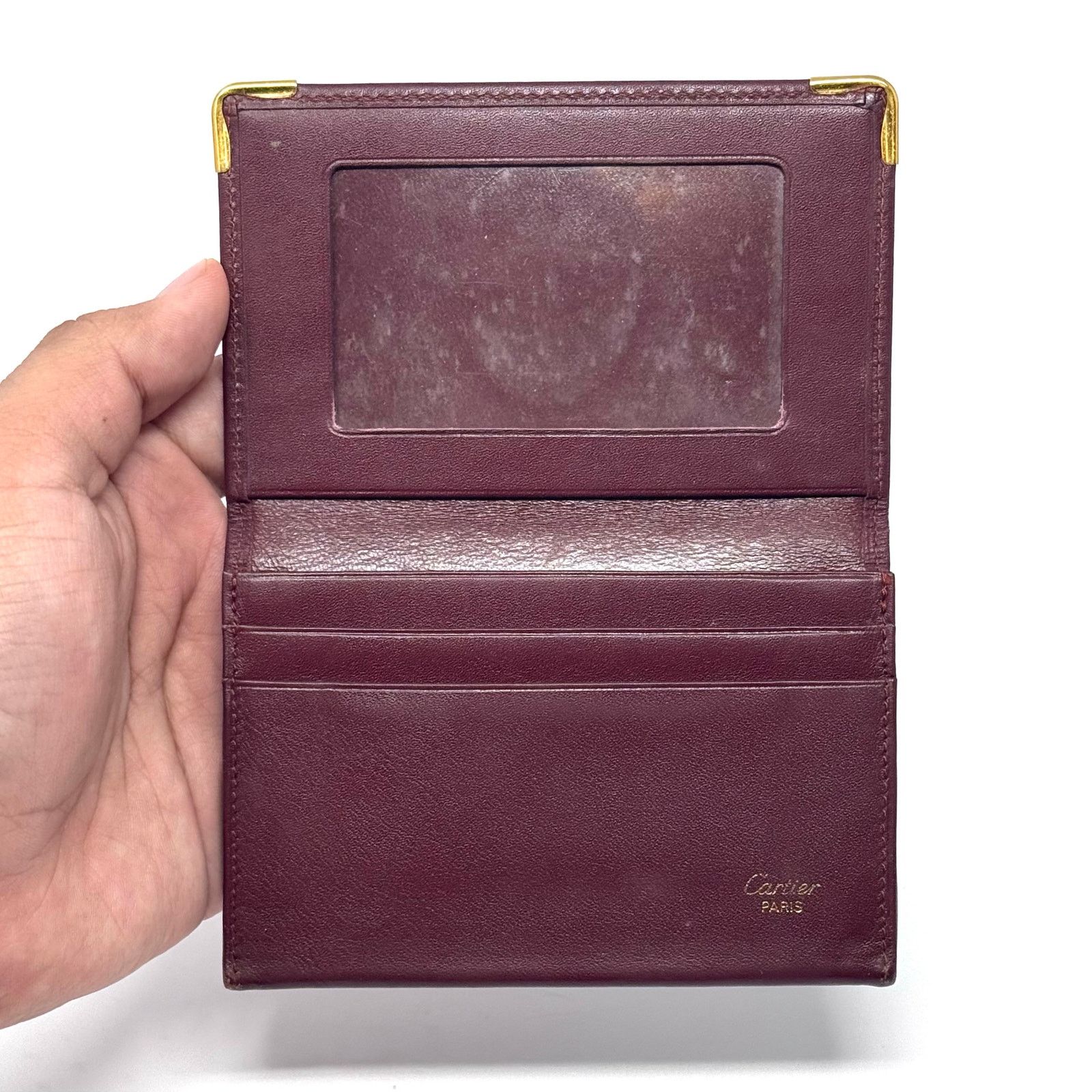 Cartier Cartier Dark Red Bifold Wallet Size ONE SIZE - 3 Thumbnail