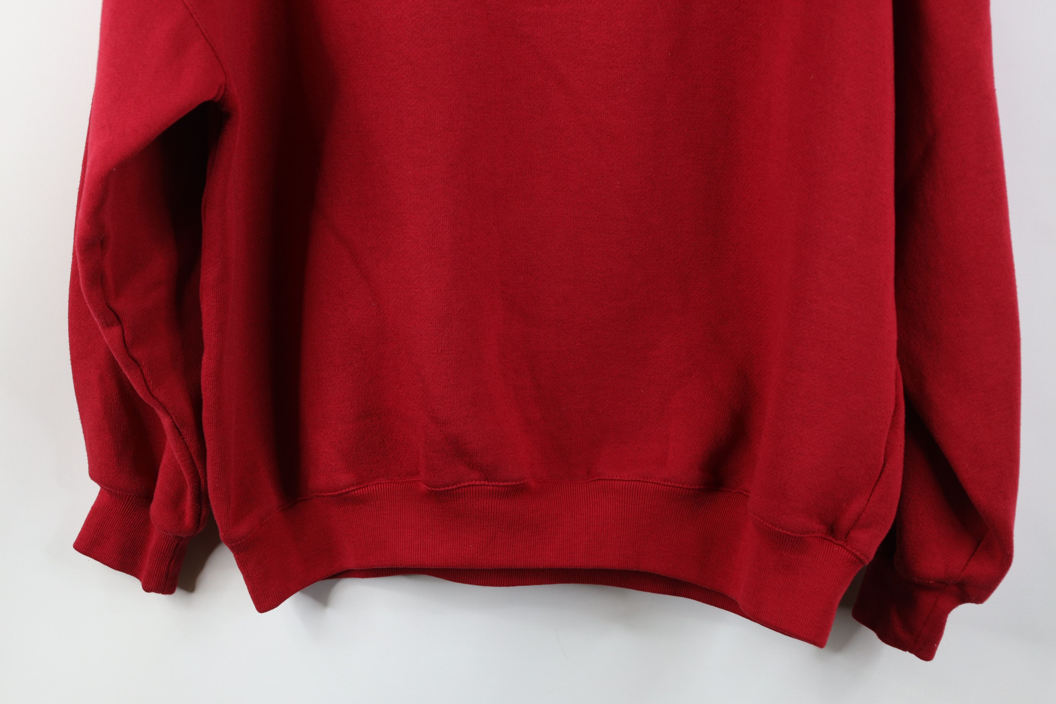 Vintage Vintage 90s Streetwear Argyle Mock Neck Sweatshirt Red Size M / US 6-8 / IT 42-44 - 14 Thumbnail