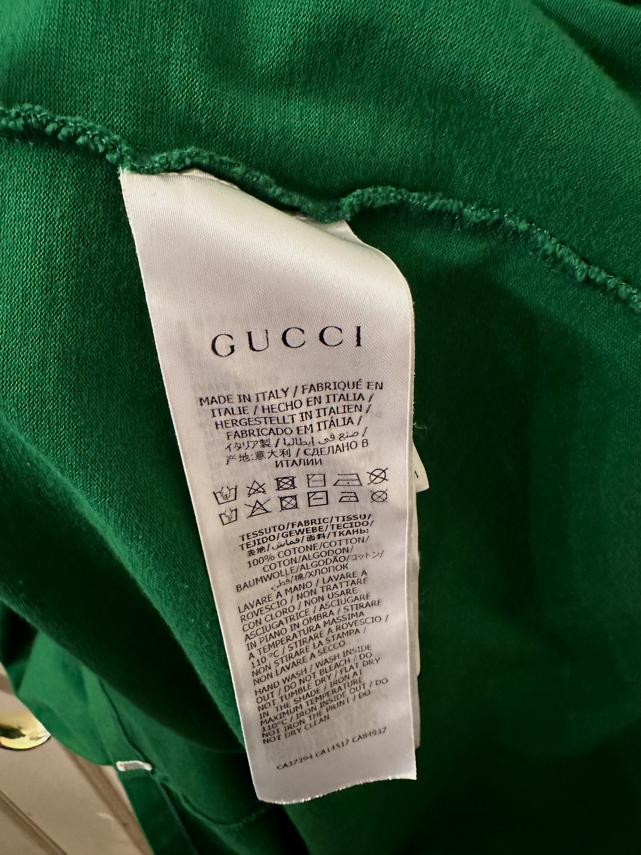 Gucci Gucci Oversized Green T-Shirt Size US L / EU 52-54 / 3 - 6 Thumbnail