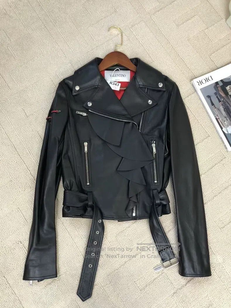 Valentino Valentino Jacket and leather jacket Size S / US 4 / IT 40 - 2 Thumbnail