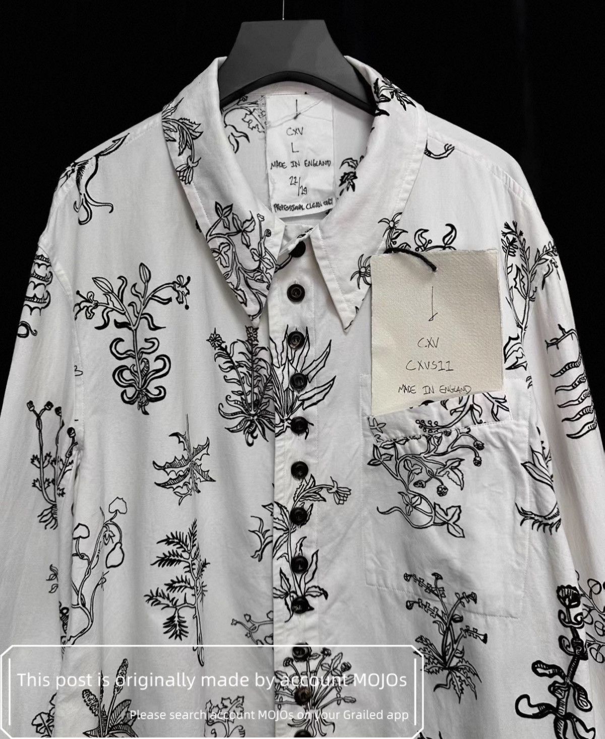 John Alexander Skelton Sz L John Alexander Skelton 24SS Plant Painting Shirt Jacket Size US L / EU 52-54 / 3 - 3 Thumbnail
