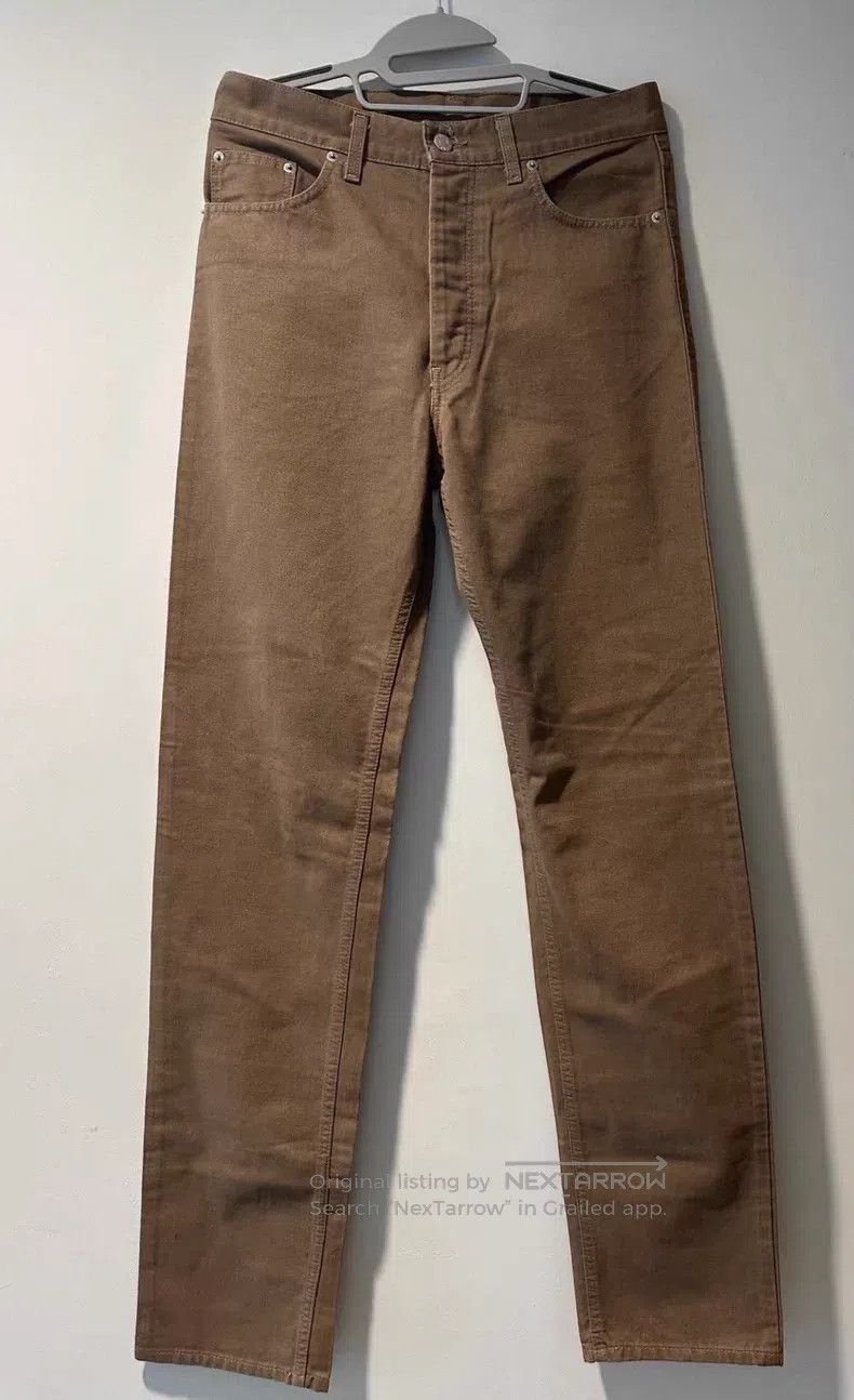 Helmut Lang Helmut Lang 1996 Body Issue Brown Denim Pants Size US 30 / EU 46 - 3 Thumbnail