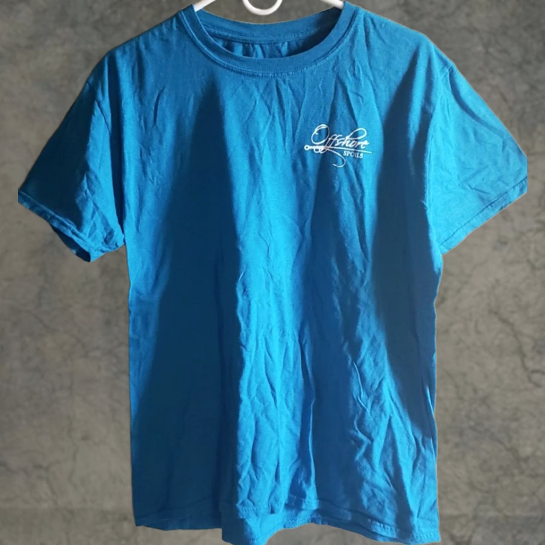 Vintage Offshore Spoils T-Shirt Men's M Blue Short Sleeve Logo Front Blue Crab Back Size US M / EU 48-50 / 2 - 1 Thumbnail