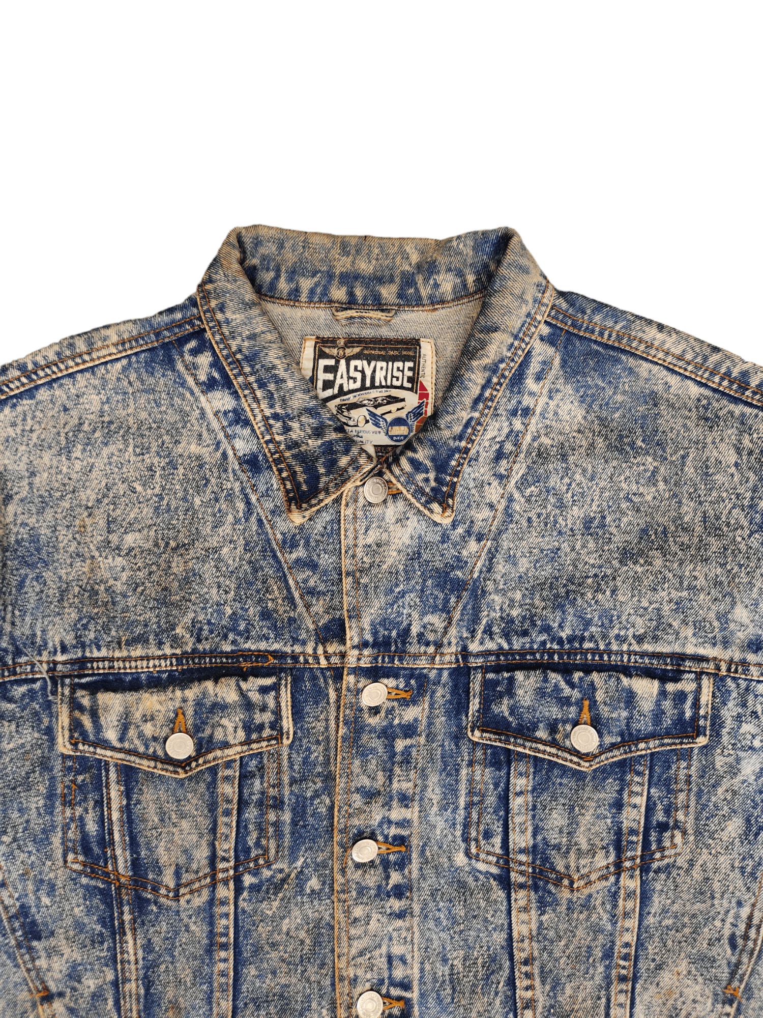 Vintage 90s Rolling Stone Flash Point 1991 By Easyrise Trucker Jacke Size US XL / EU 56 / 4 - 13 Thumbnail