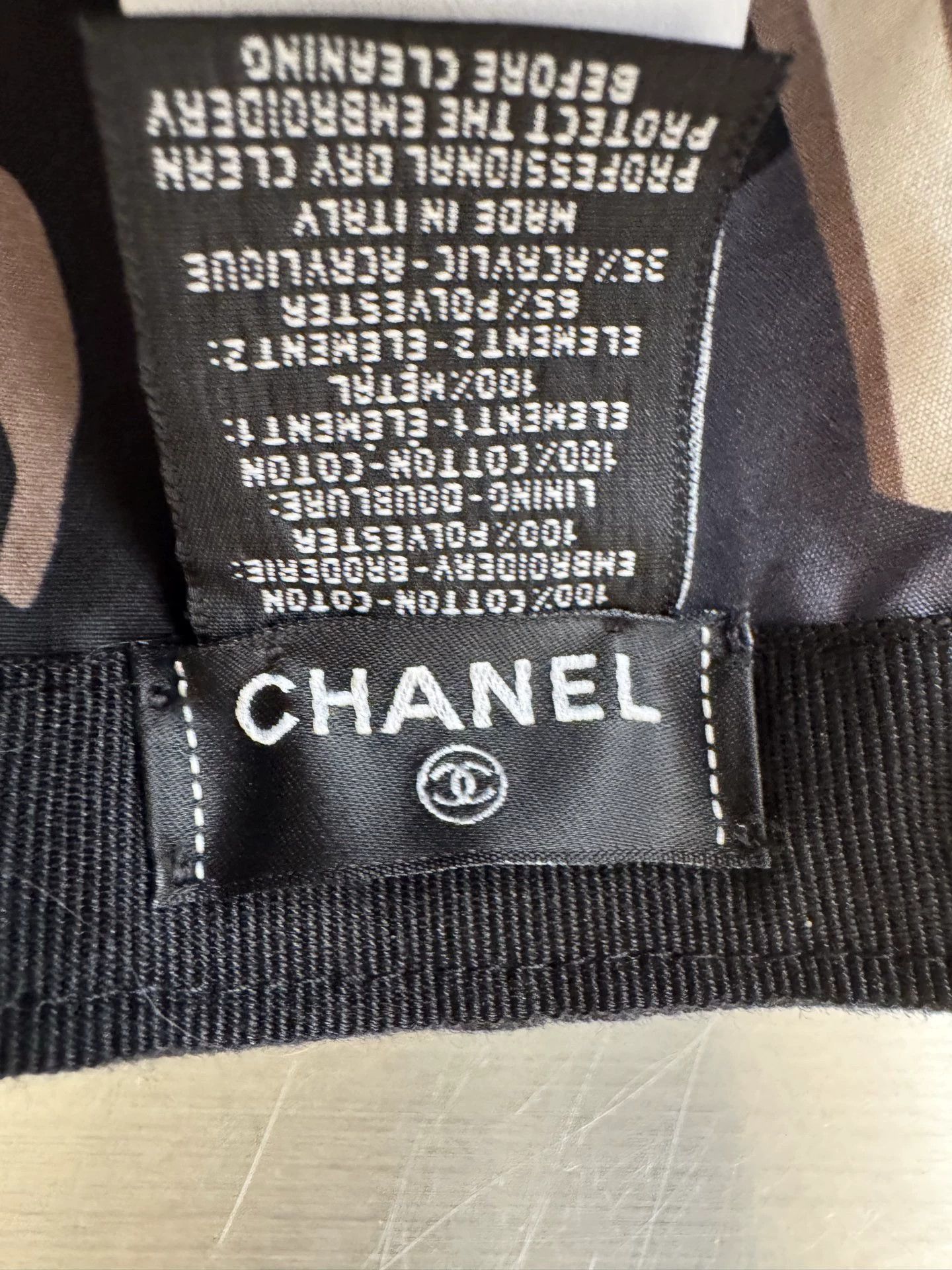 Chanel Chanel 23k black orange colorblock logo cap mint 55-60cm Size ONE SIZE - 7 Thumbnail