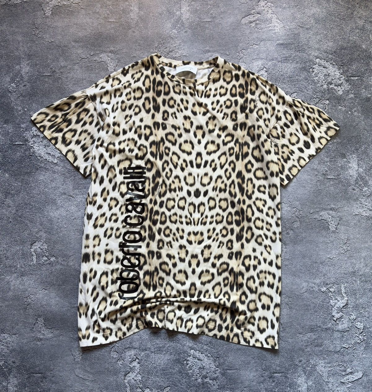 Roberto Cavalli Vintage Roberto Cavalli Luxury Leopard Pattern T Shirt Y2K Size S / US 4 / IT 40 - 1 Thumbnail