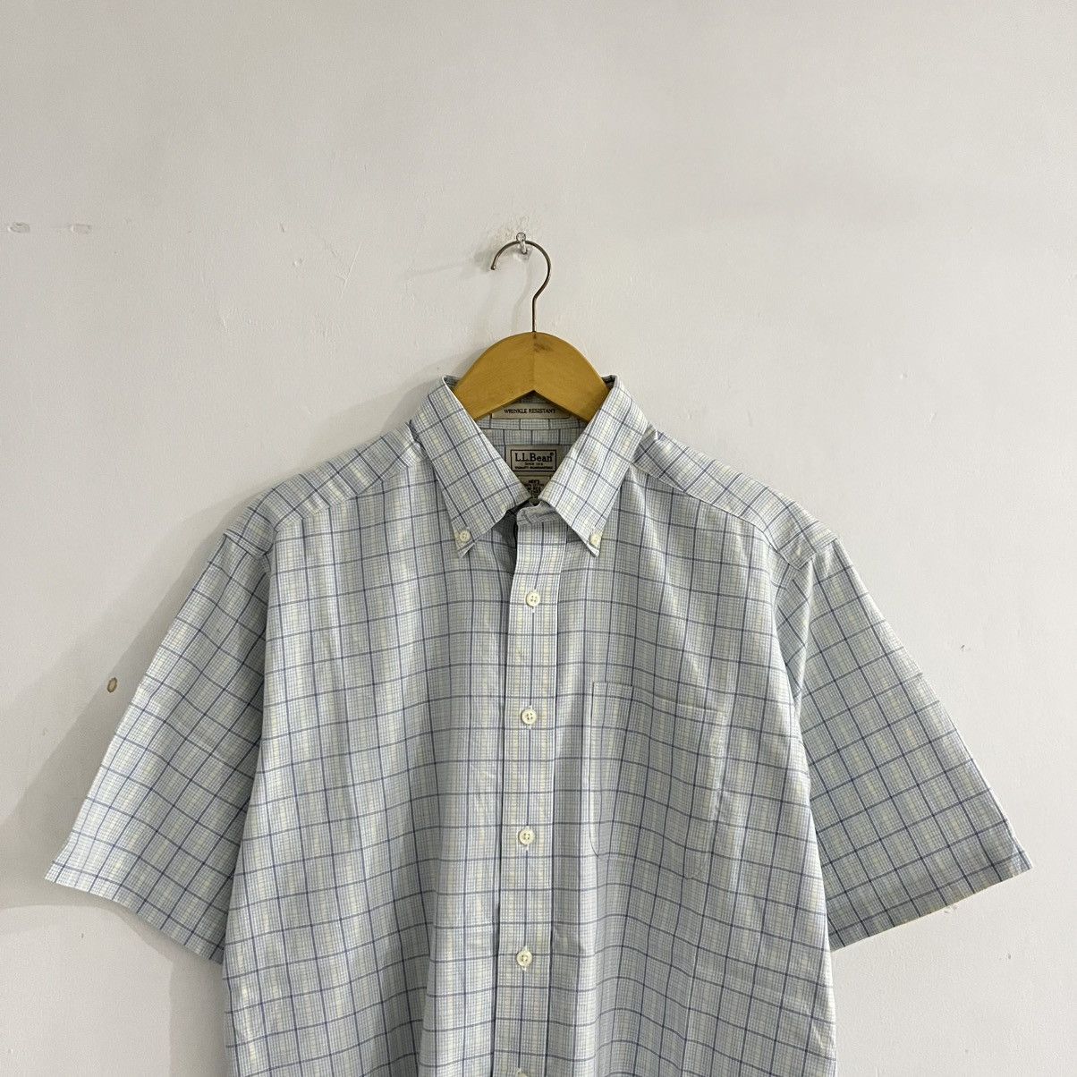 L.L. Bean LL Bean - Wrinkle Resistant Short Sleeve Shirt Size US M / EU 48-50 / 2 - 2 Thumbnail