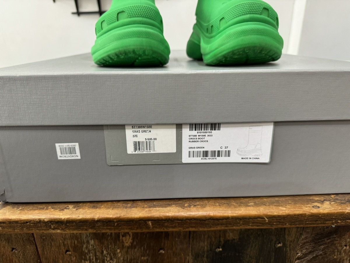 Balenciaga Balenciaga × Crocs Boot Green Size US 7.5 / IT 37.5 - 3 Thumbnail