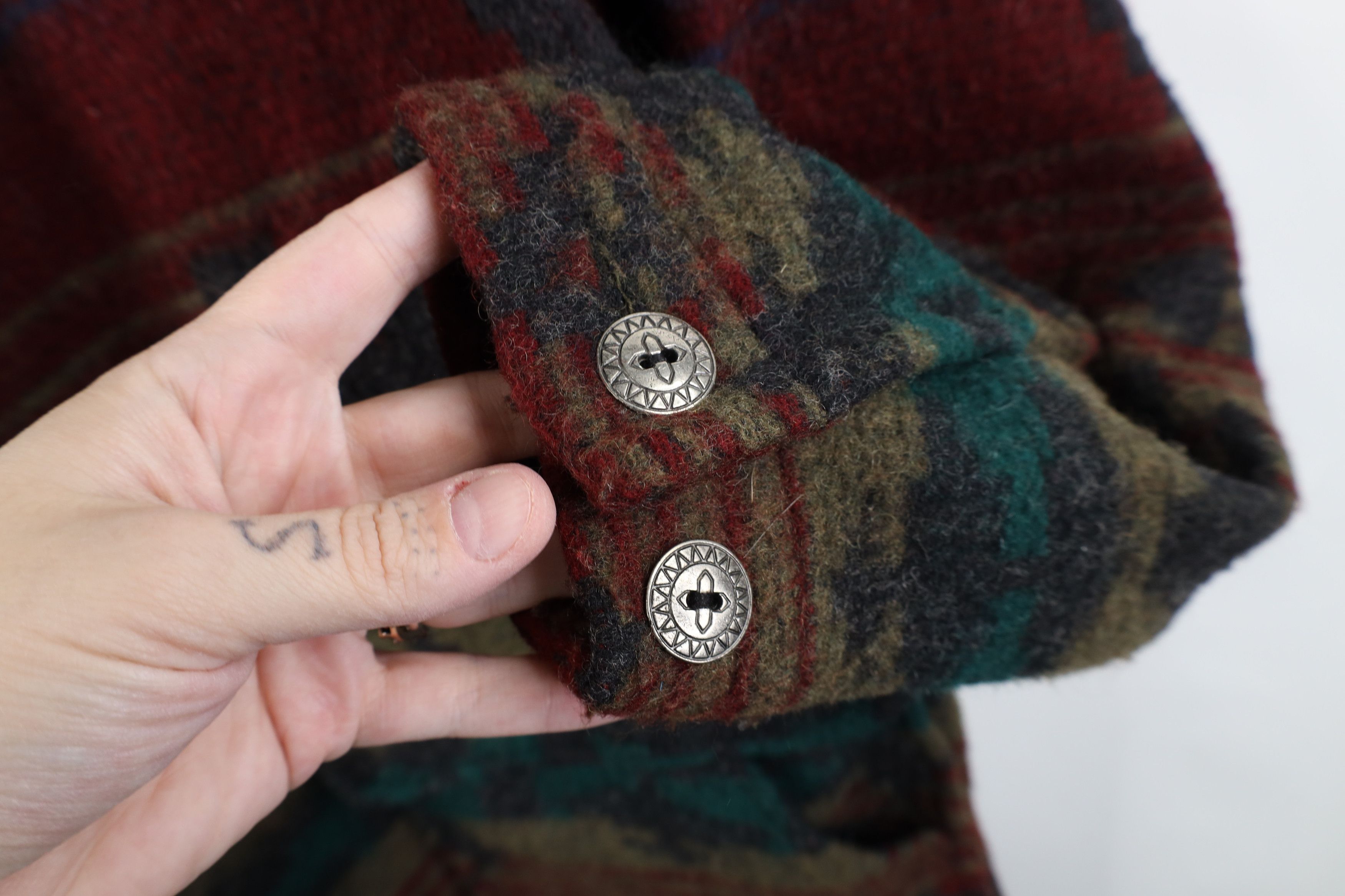 Woolrich Woolen Mills Vintage 90s Woolrich Southwestern Wool Blanket Jacket USA Size US L / EU 52-54 / 3 - 4 Thumbnail