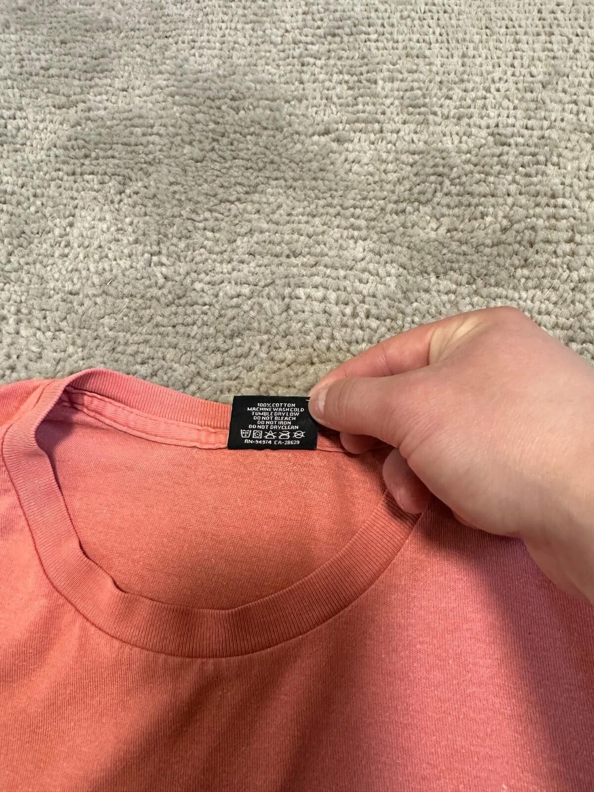 Stussy Stussy Pink Big Logo T-Shirt Sz L Size US L / EU 52-54 / 3 - 6 Thumbnail