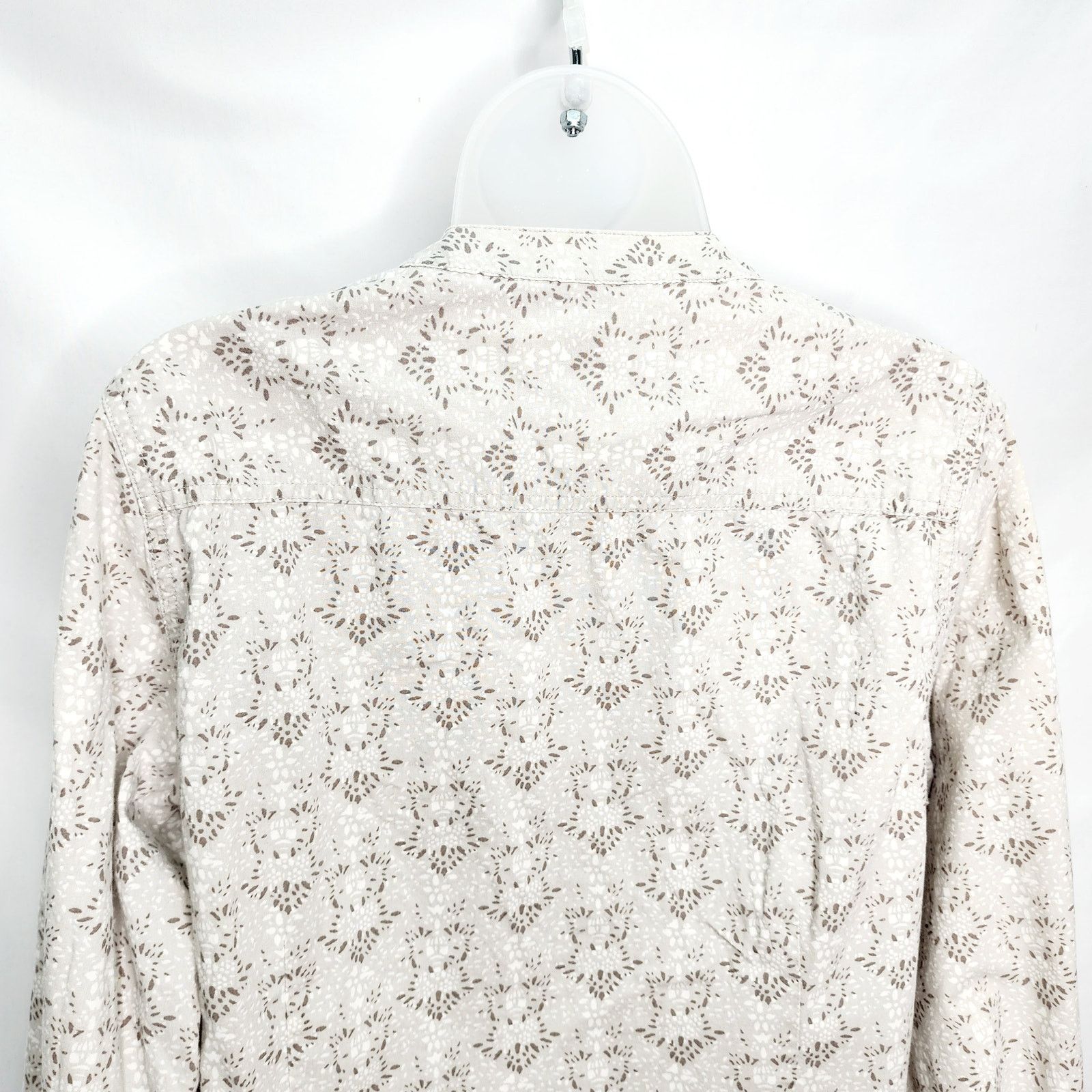 Other Bit & Brindle V Neck Cotton Pleated Front Shirt Size L / US 10 / IT 46 - 11 Thumbnail