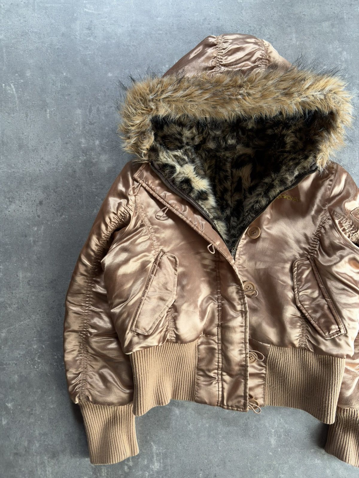 Ecko Unltd. Ecko Unltd. Red Leopard Faux Fur Printed N-2B Bomber Jacket Size L / US 10 / IT 46 - 12 Thumbnail