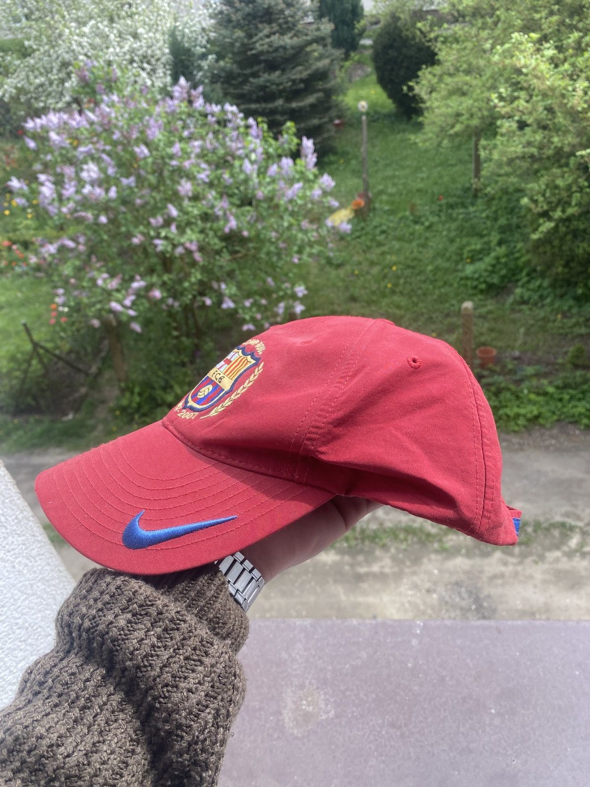 Nike × Vintage Vintage Nike FC Barcelona Anniversary Cap Size ONE SIZE - 3 Thumbnail
