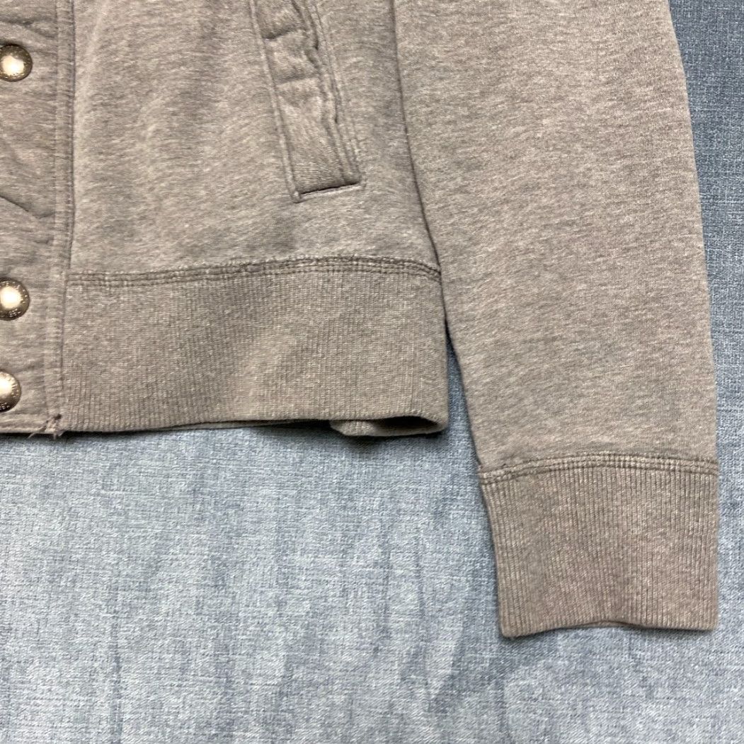 Abercrombie & Fitch Abercrombie & Fitch Muscle Bomber Jacket Mens M Gray Hooded Snap Size US M / EU 48-50 / 2 - 3 Thumbnail
