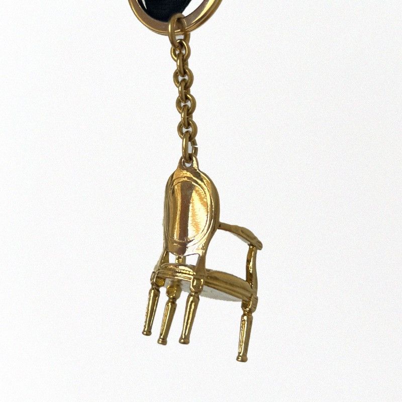 Dior Christian Dior Vintage Gold Chair Keyholder Size ONE SIZE - 9 Thumbnail