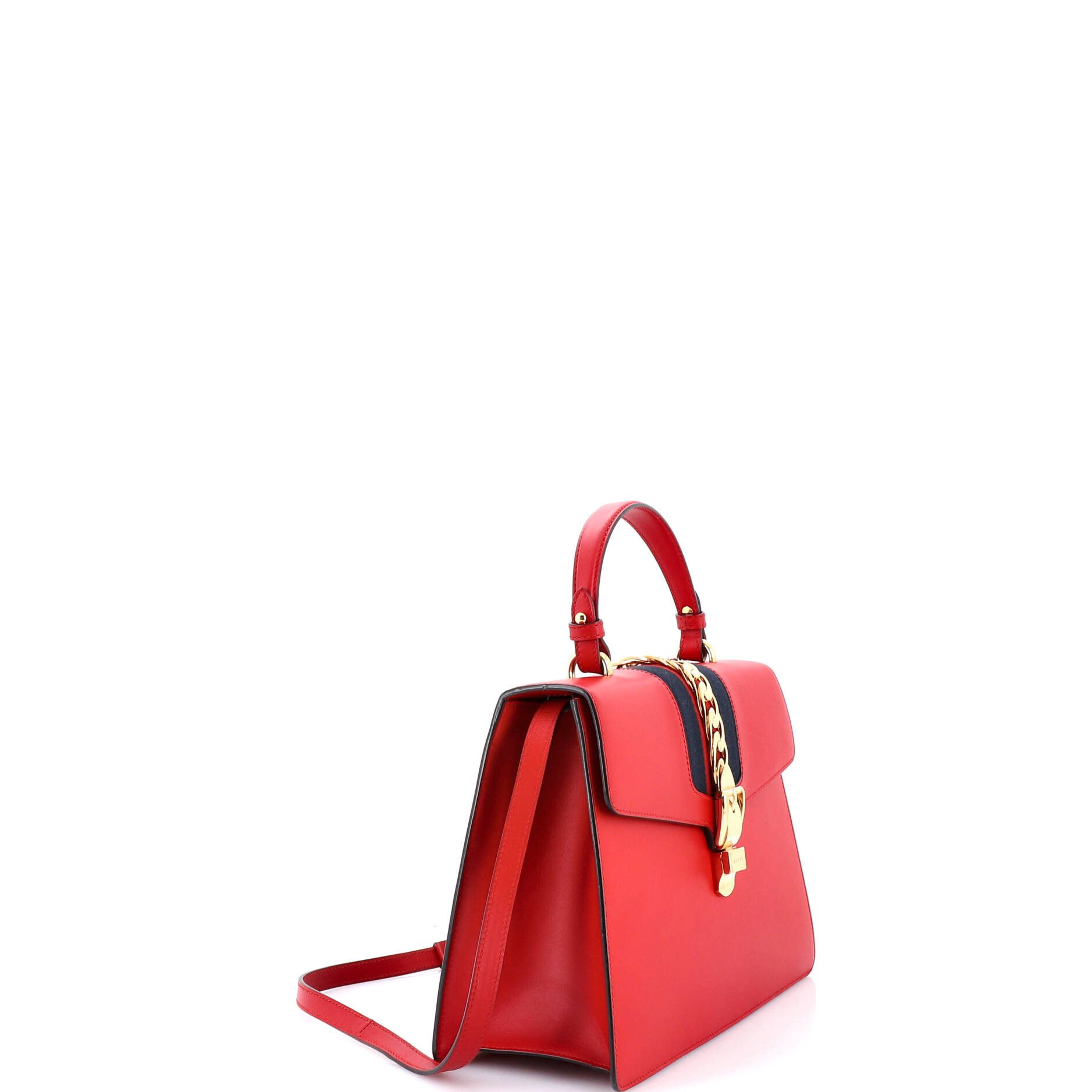 Gucci Sylvie Top Handle Bag Leather Medium Size ONE SIZE - 1 Thumbnail