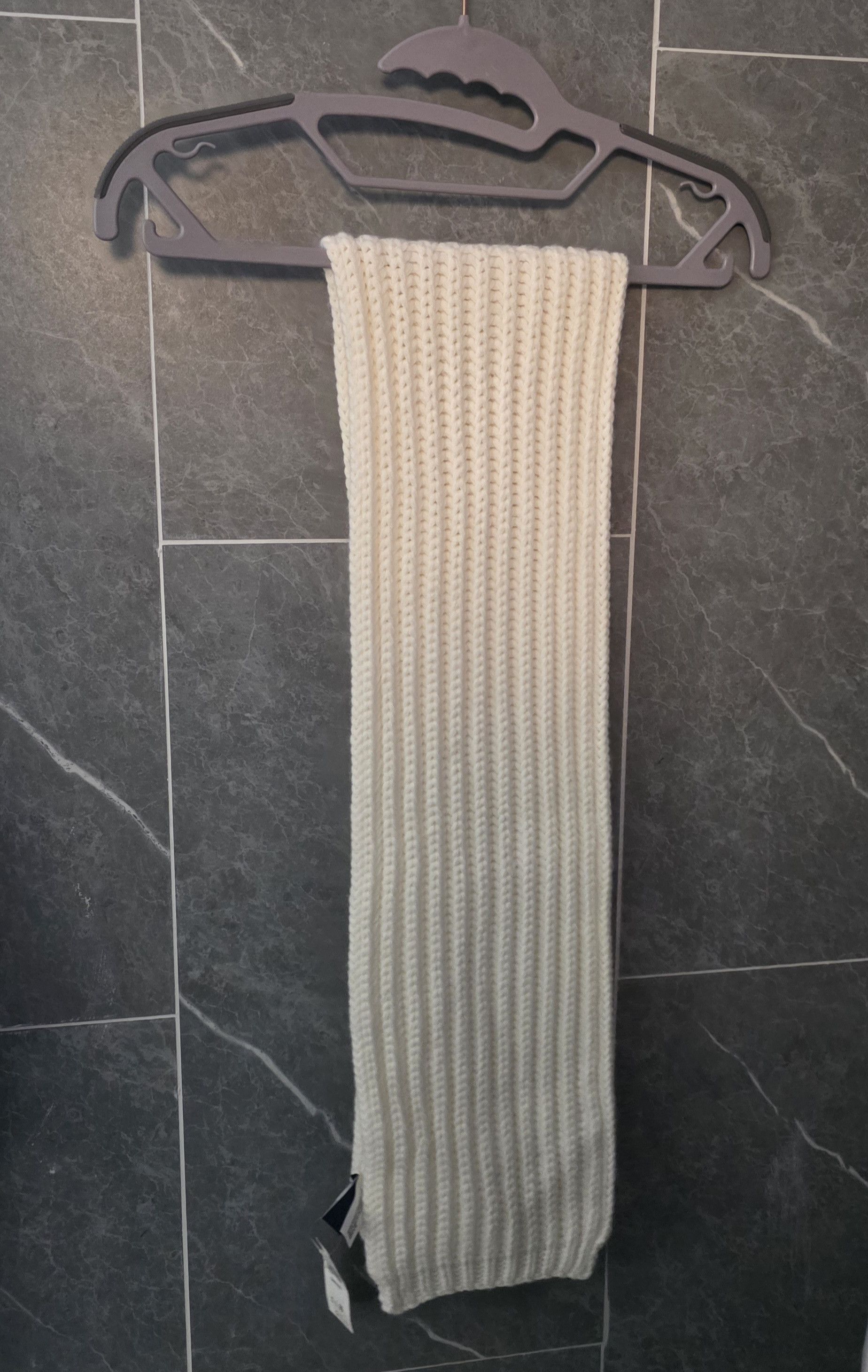Gap NWT GAP Kids Off White Cream Cable Knit Scarf One Size 55" Size ONE SIZE - 2 Thumbnail
