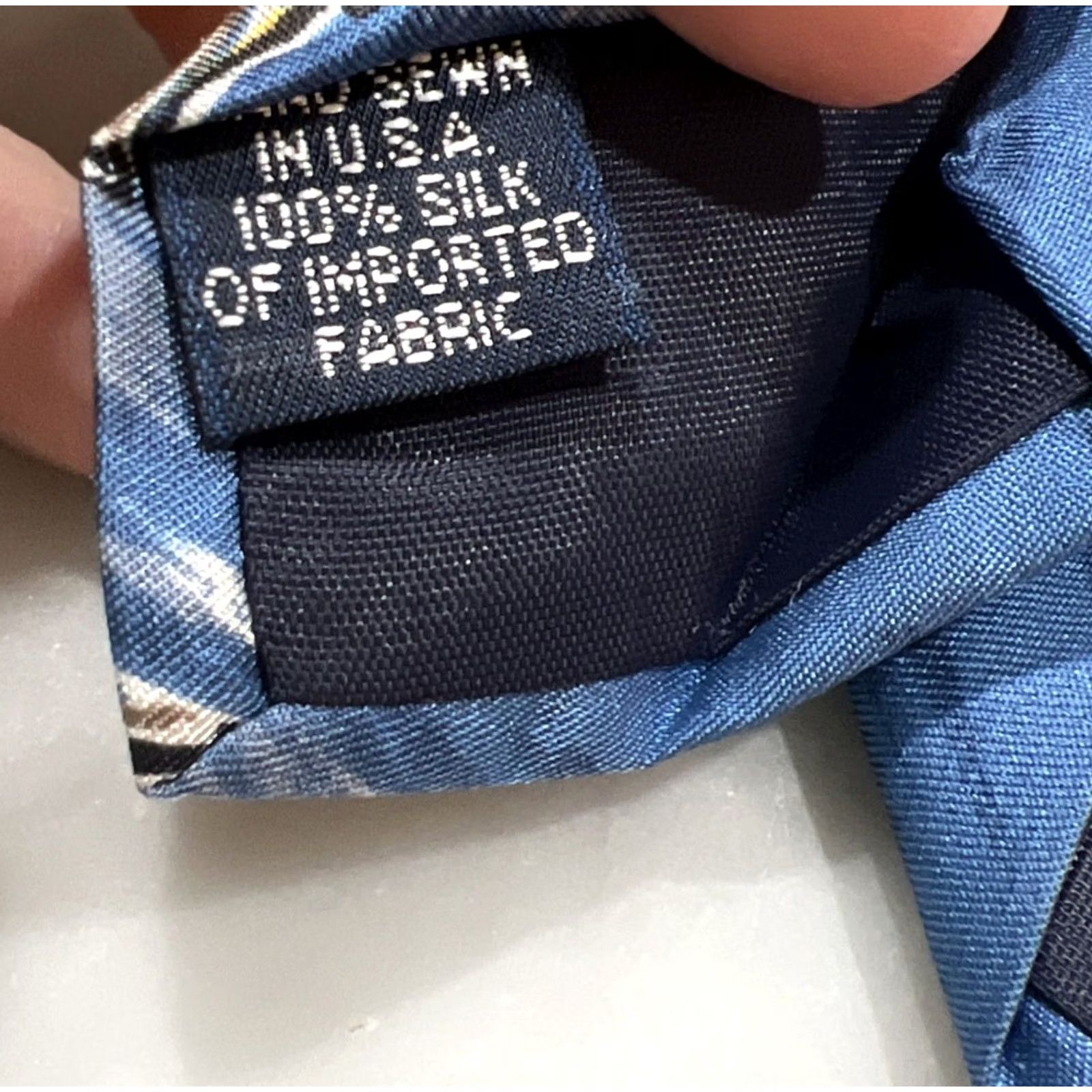 Lands' End Lands' End 100% Silk Men’s Necktie Cyclists Racing Theme 3 5/8x60 Made USA Blue Tie Mens Silk Neckwear Long 60" (3 5/8") Size ONE SIZE - 6 Thumbnail