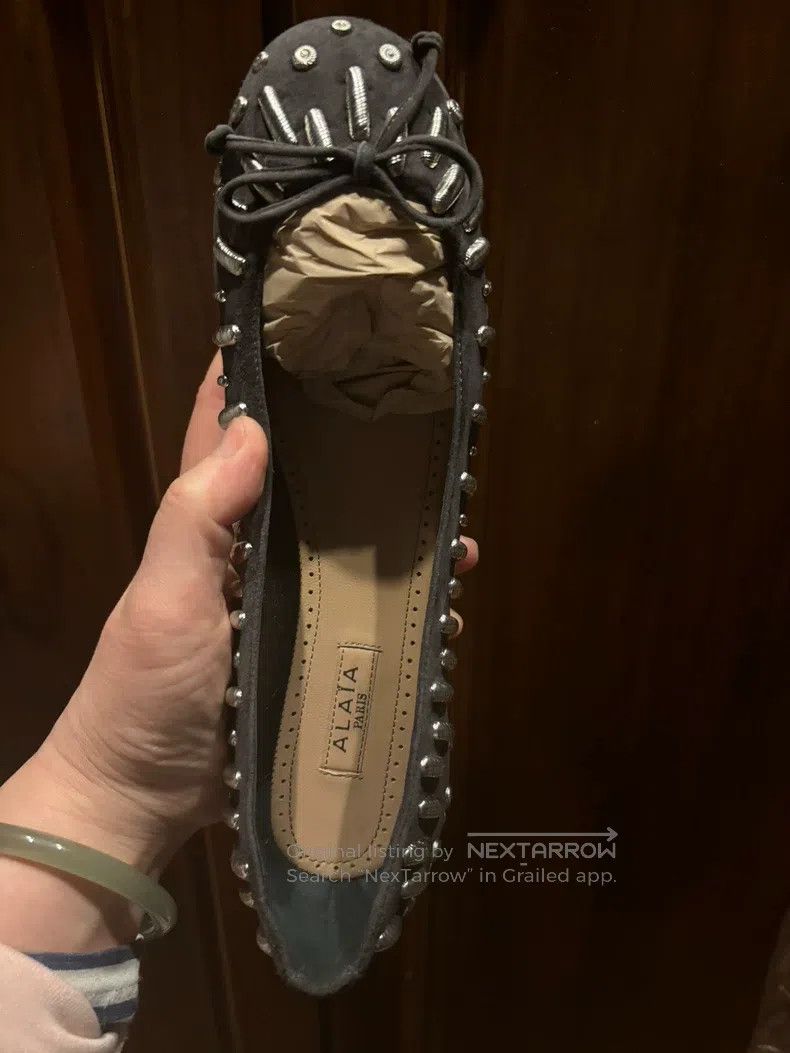 Alaia Alaia Studded Ballet Flats Size US 5.5 / IT 35.5 - 3 Thumbnail