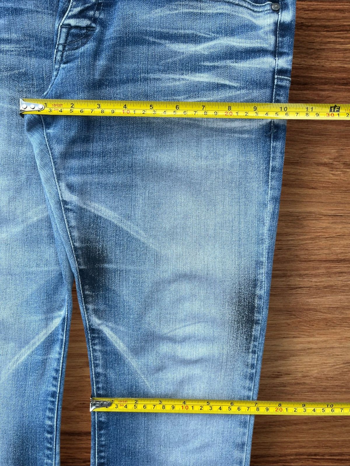 Japanese Brand × Tornado Mart Vintage Japanese Brand Tornado Mart Black Stain Whisker Jean Size US 30 / EU 46 - 17 Thumbnail