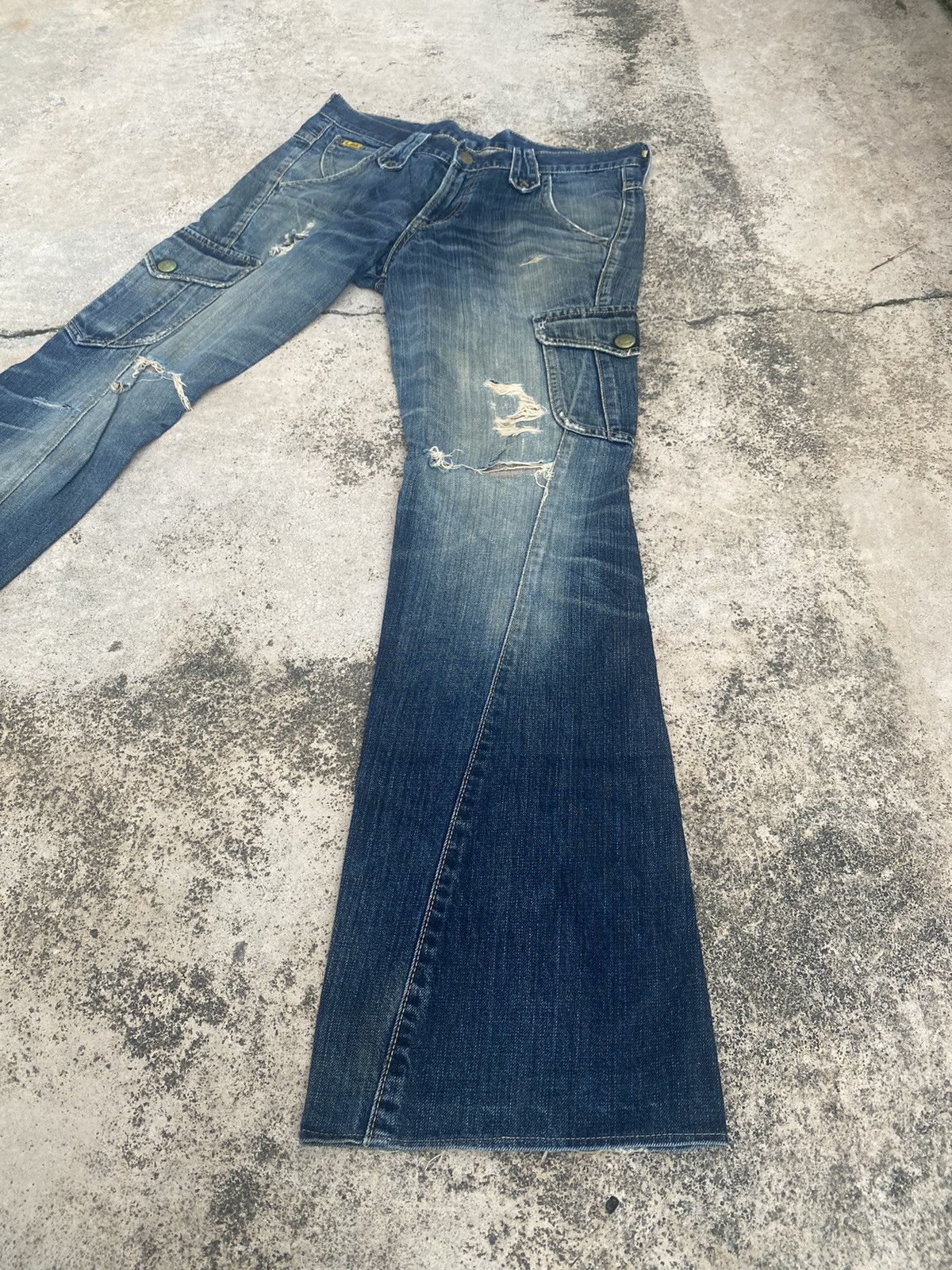If Six Was Nine × Lee × Vintage Flare Jeans Lee Distressed Faded Bootcut Size US 31 - 2 Thumbnail