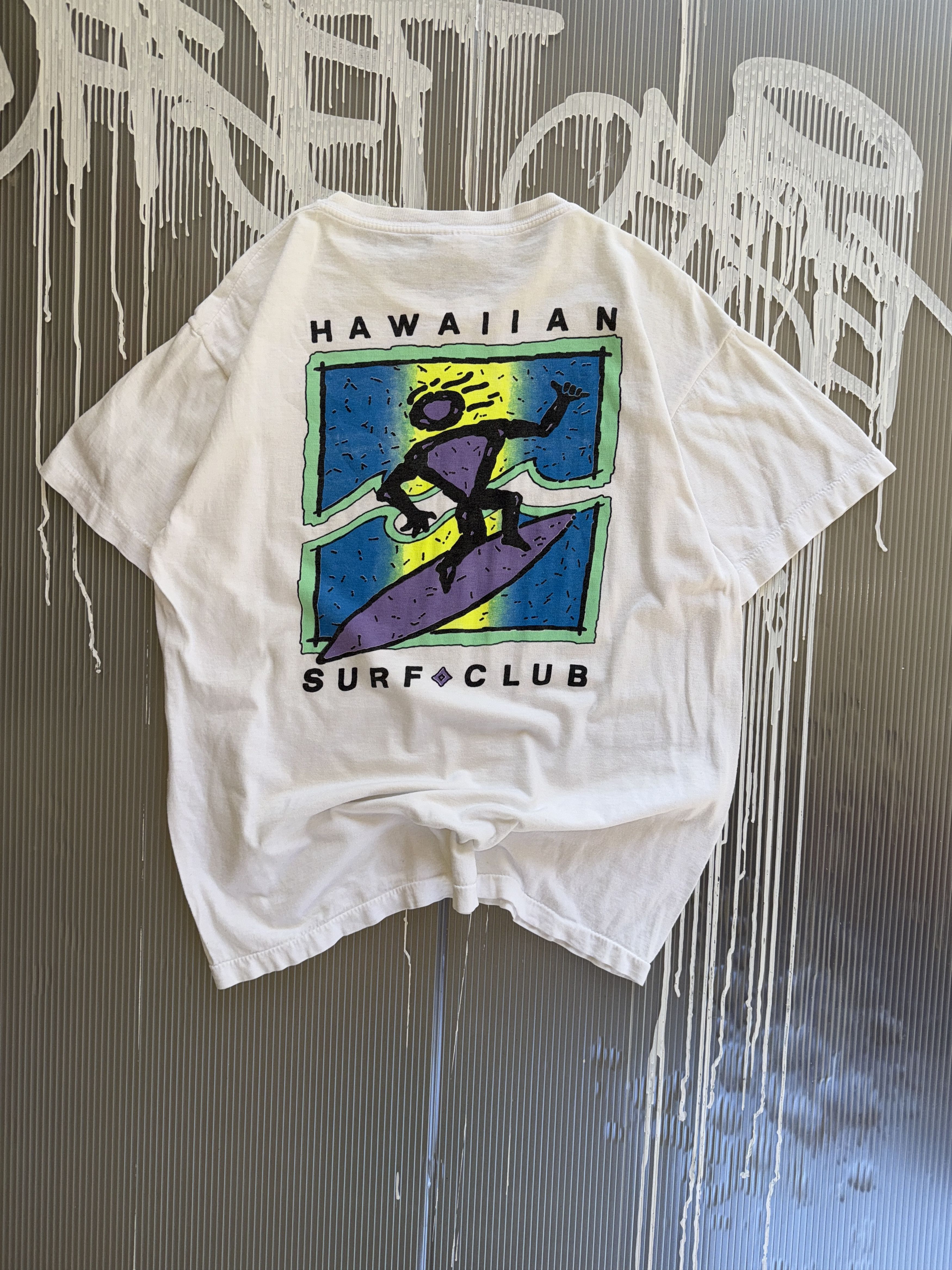 Vintage Hawaiian surf club vintage usa white t-shirt andy warhol - L Size US L / EU 52-54 / 3 - 1 Thumbnail