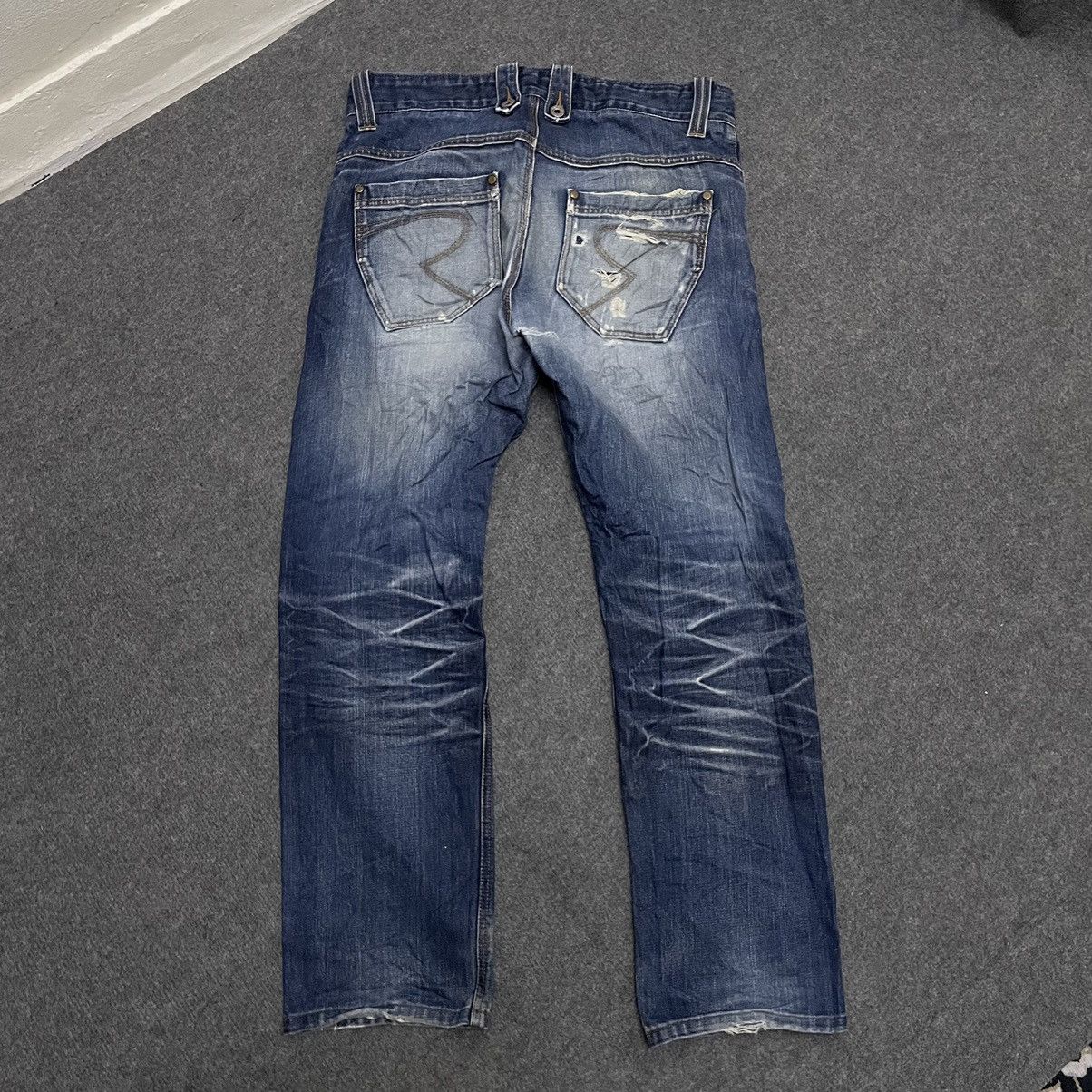 Russell Athletic × Vintage Vintage Russell Athletic Selvedge Denim Distressed Size US 36 / EU 52 - 7 Thumbnail