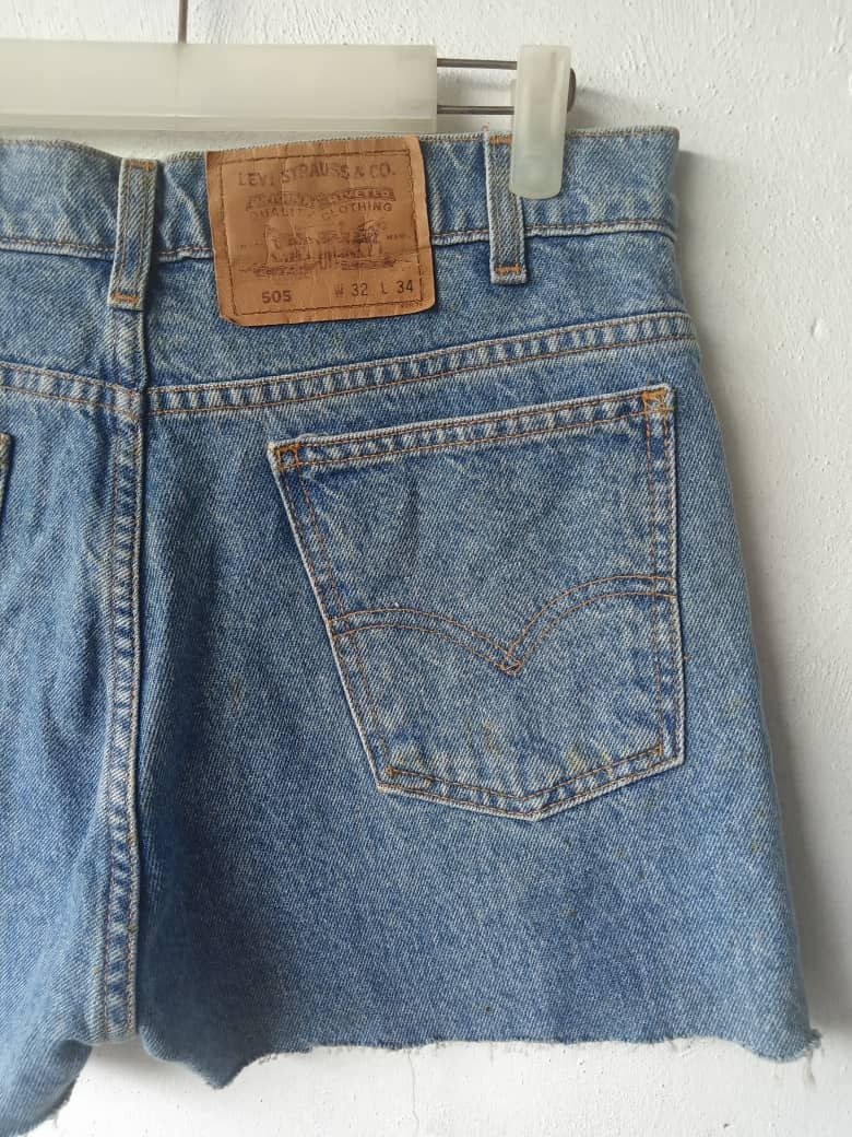 Levi's Vintage Clothing Vintage 90s Levis Distressed Cut Off Jeans Size 31" - 6 Thumbnail