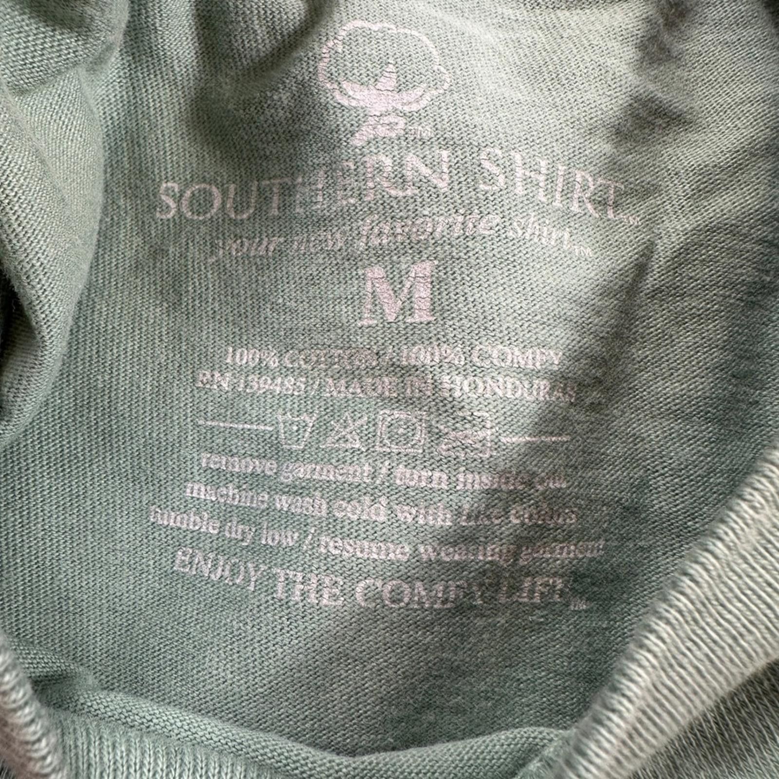 Other Southern Shirt Co Mens M Sage Green Fishing Pocket T Shirt Size US M / EU 48-50 / 2 - 4 Thumbnail