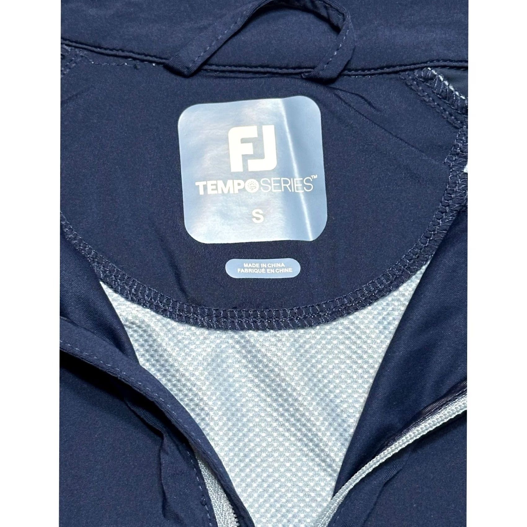 Footjoy FootJoy TempoSeries Quarter Zip Performance Golf Pullover Shirt Navy Men's Sz S Size US S / EU 44-46 / 1 - 5 Thumbnail