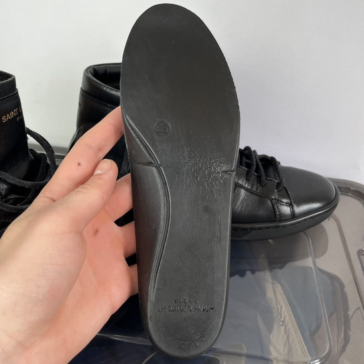 Saint Laurent Paris Saint Laurent SL/18H Leather Fringe Shoes Hedi Slimane Era Size US 5 / IT 35 - 8 Thumbnail