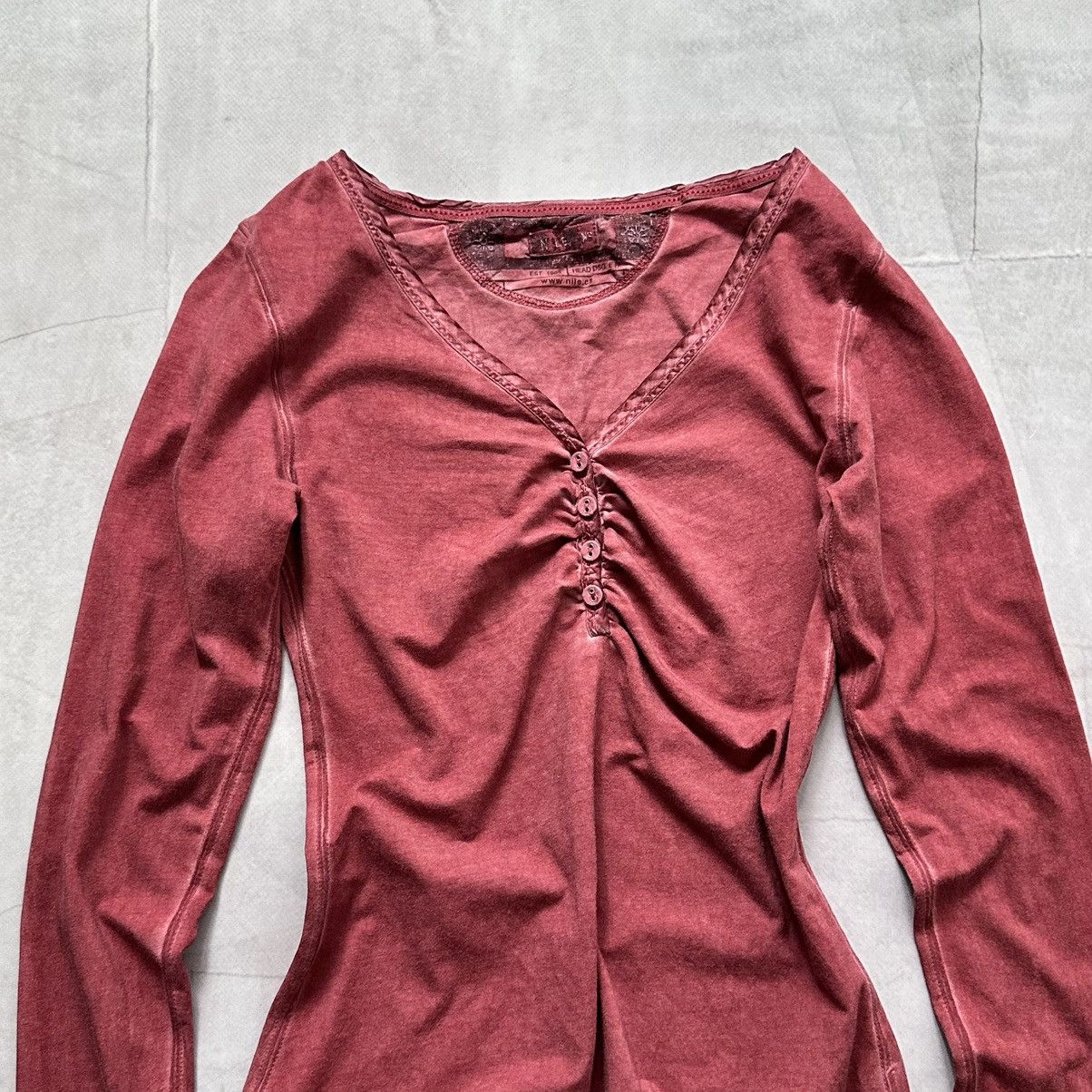 Hysteric Glamour × Undercover Cute Button Long Sleeve T Shirt Sarah Pacini Vibe Size XS / US 0-2 / IT 36-38 - 2 Thumbnail