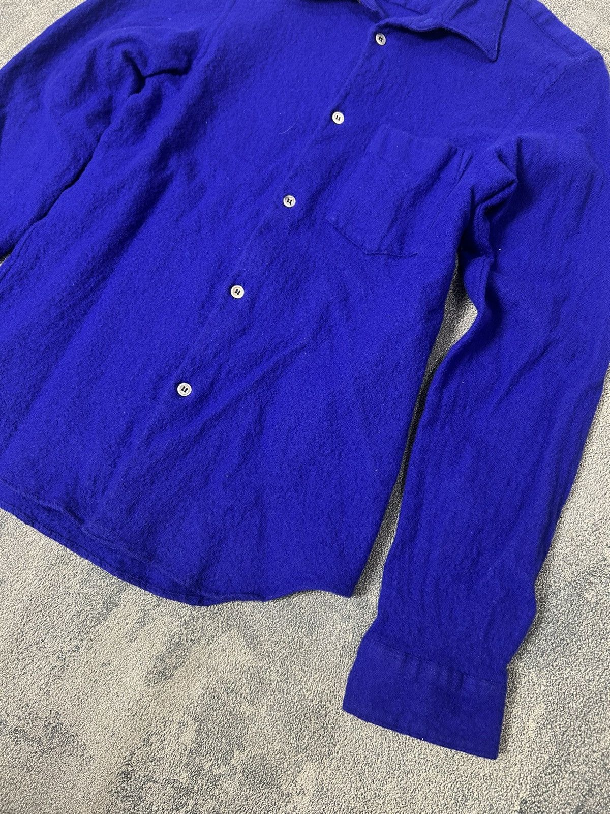 Junya Watanabe 🐐2002 South Dakota Middle School Cows Wool Button up Size US S / EU 44-46 / 1 - 6 Thumbnail