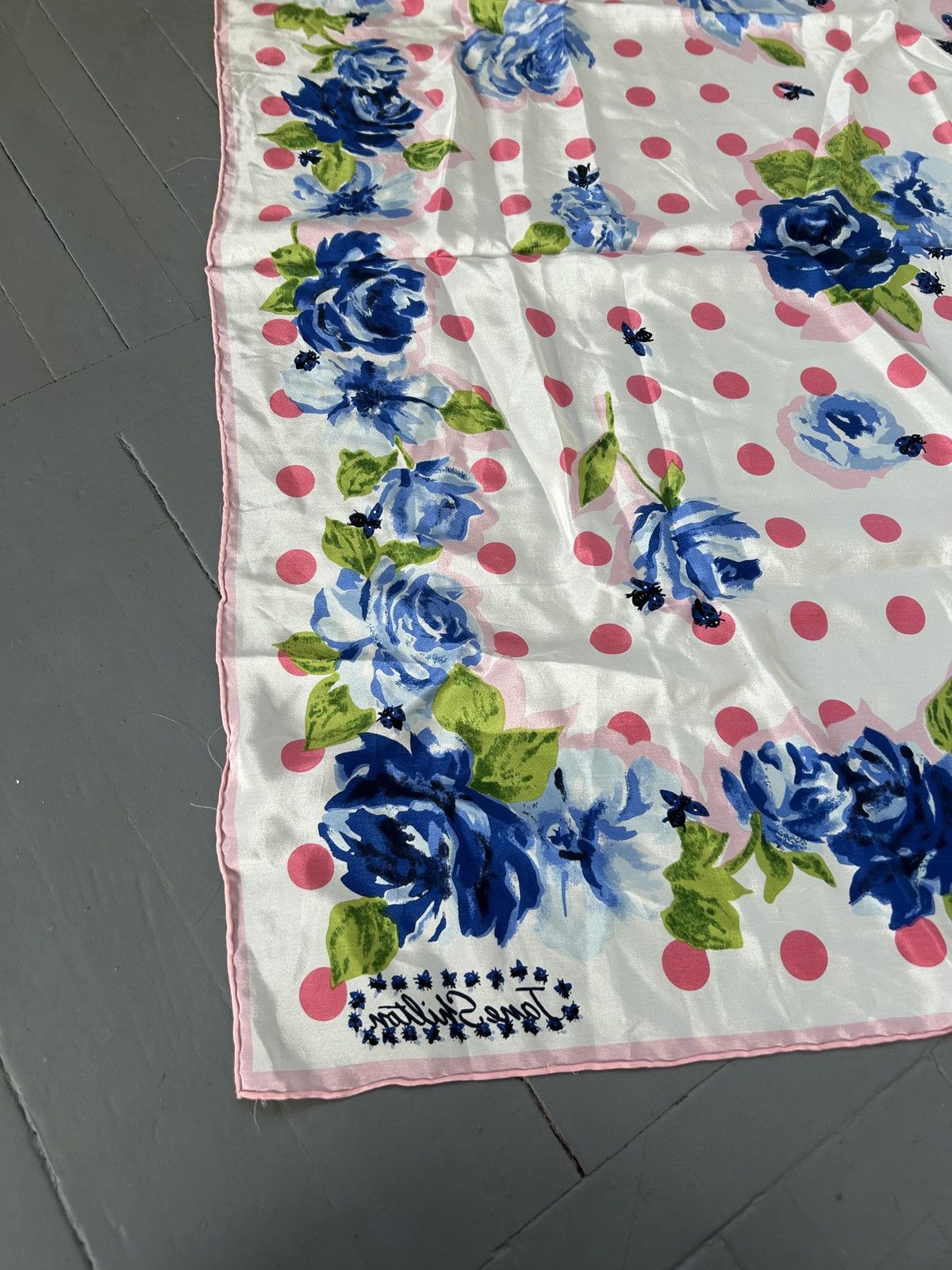 Vintage Vintage silk scarf floral Size ONE SIZE - 2 Thumbnail
