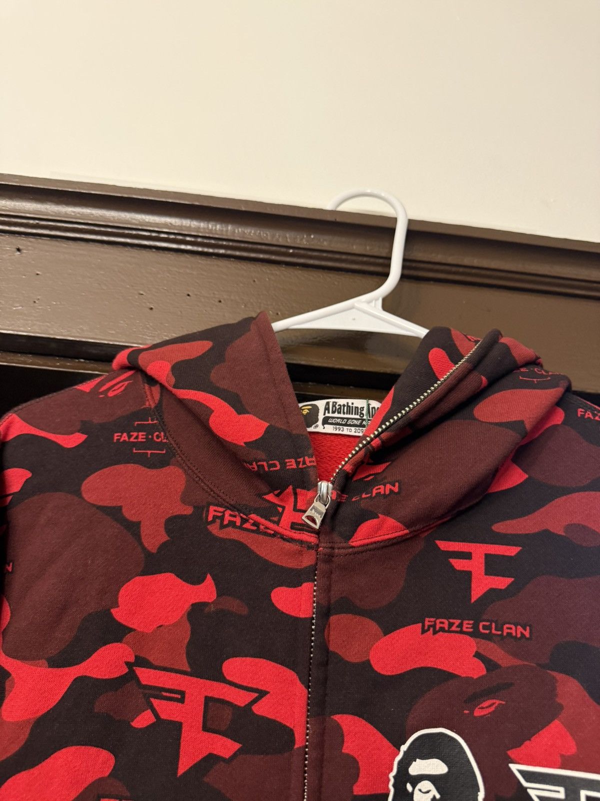 Bape BAPE x FAZE CLAN FULL ZIP HOODIE RED LARGE Size US L / EU 52-54 / 3 - 9 Thumbnail