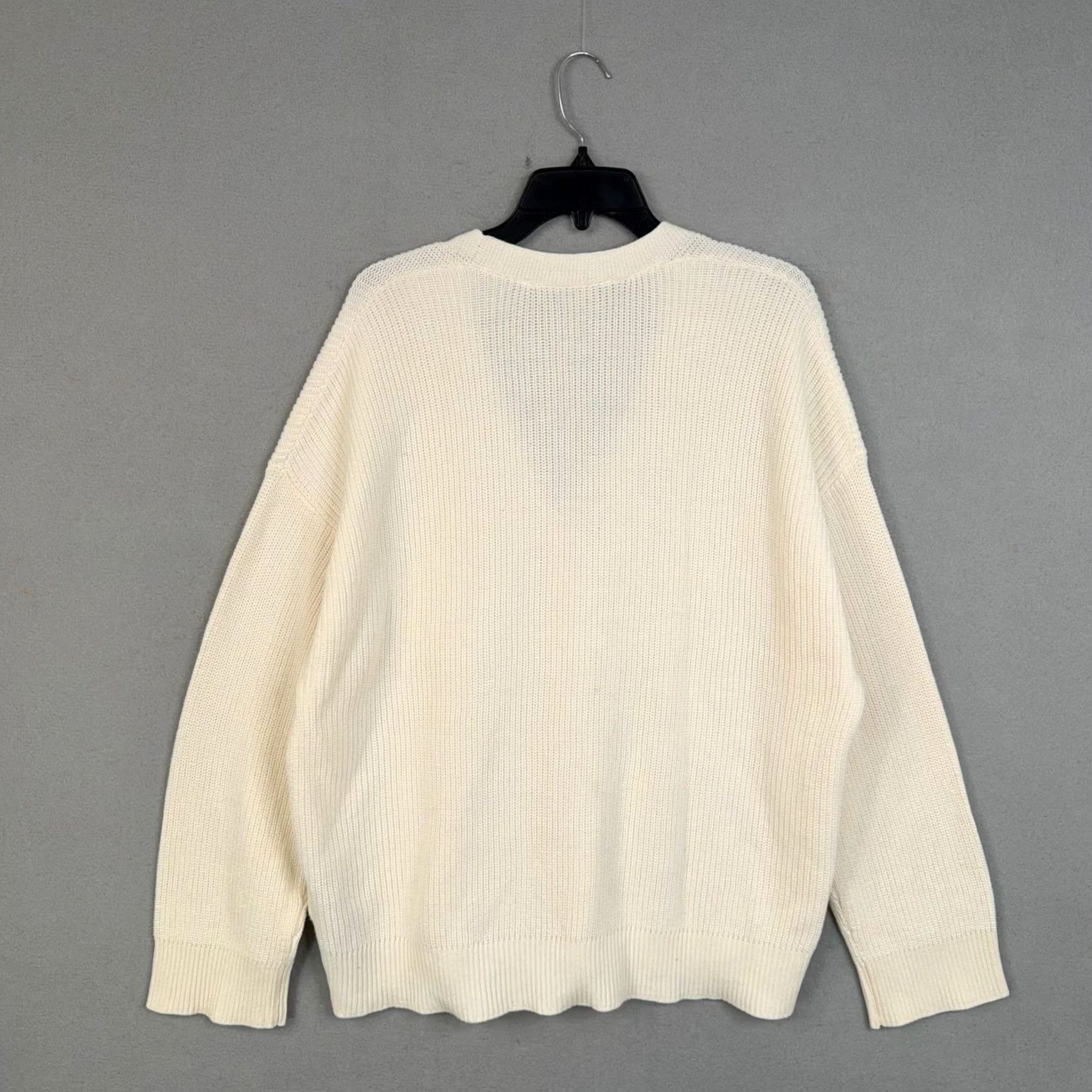 Hudson Hudson Cardigan Womens XXL White Knit Cozy V-Neck Button Front Sweater All Seasons Casual Fall Size XXL / US 16-18 / IT 52-54 - 6 Thumbnail