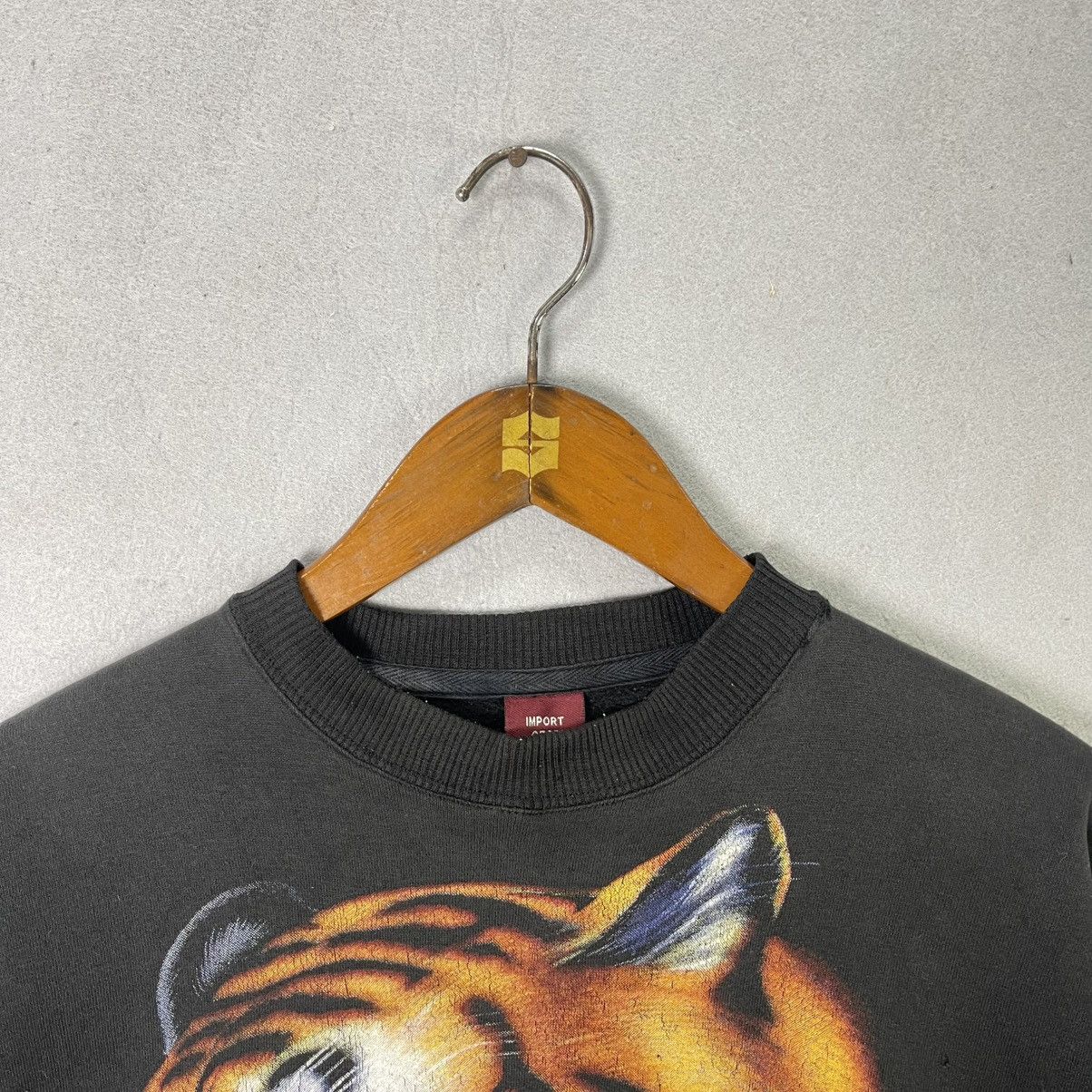 Vintage Vintage Tiger Graphic Crewneck Sweatshirt Double Sided Print Size US M / EU 48-50 / 2 - 2 Thumbnail