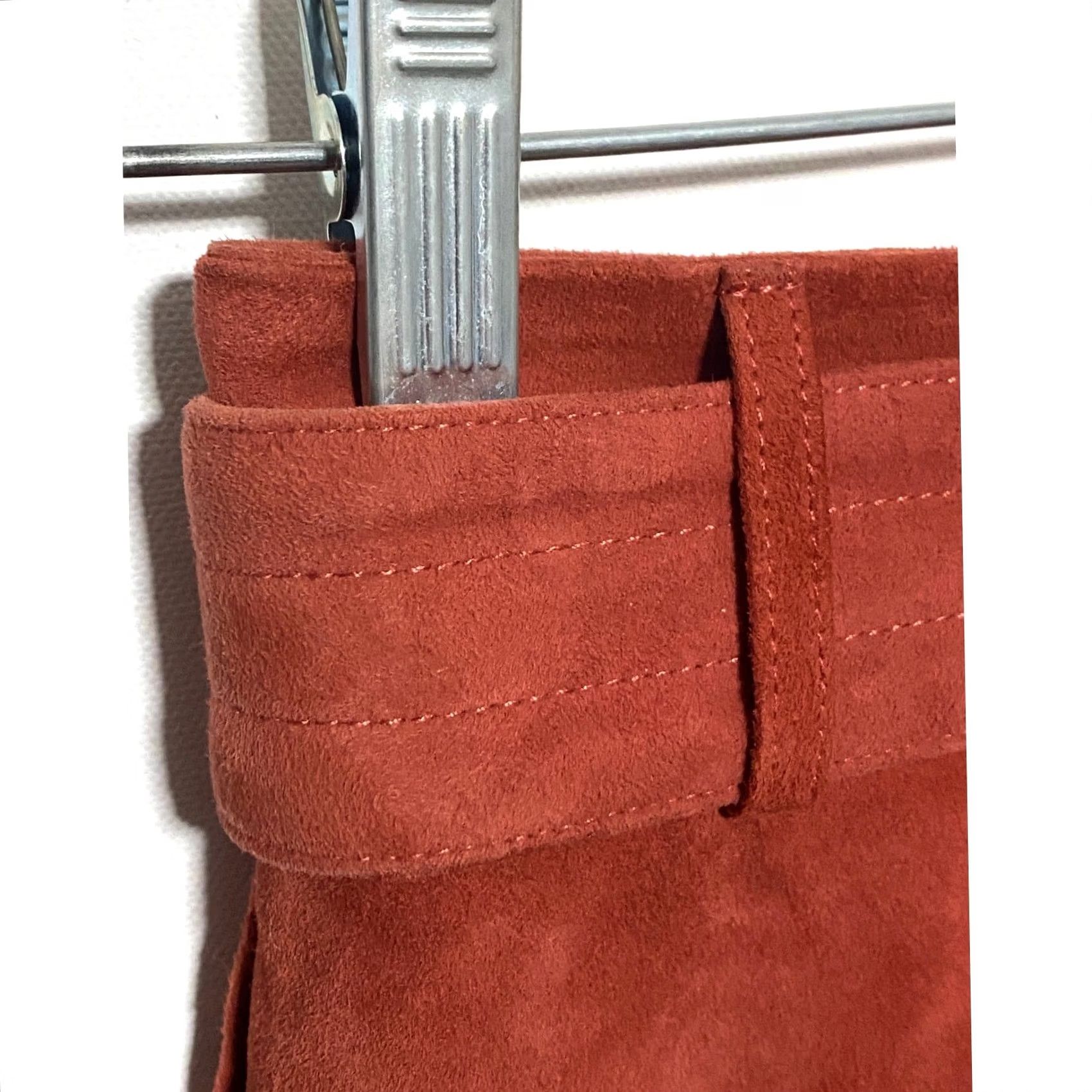 Joie Joie Button Front Mini A Line Skirt Neida Lamb Leather Suede Belted Womens 0 Multicolor Belted A-Line Skirt 0 Womens Size 25" / US 0 / IT 36 - 5 Thumbnail