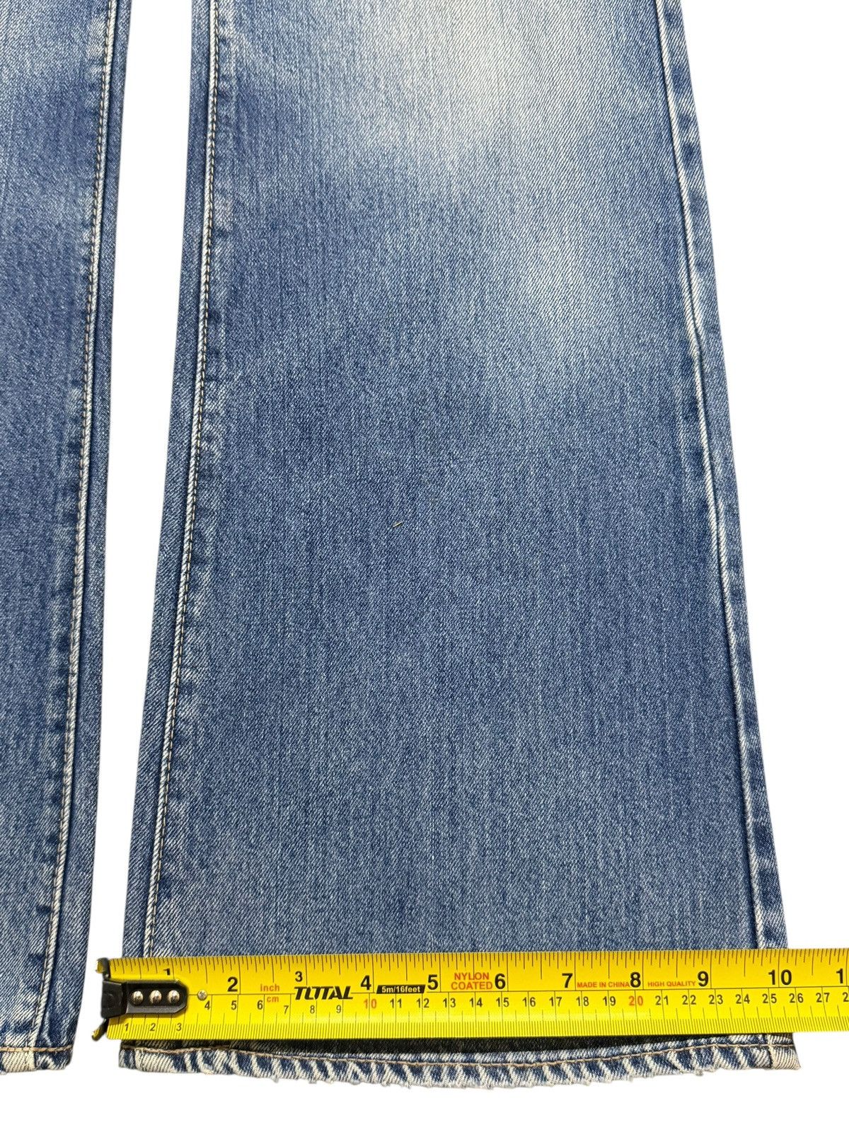 Big John Vintage 90s Big John Faded Wash Wide Leg Bell Bottom Flared Size US 29 - 17 Thumbnail