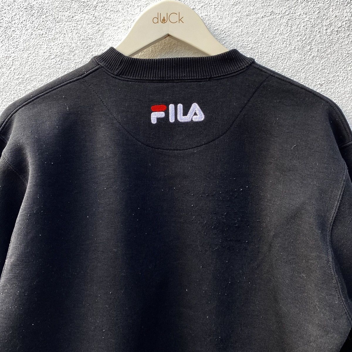 Other Vintage FILA Big Logo Pullover Embroidered Swatshirt Black Size US M / EU 48-50 / 2 - 5 Thumbnail