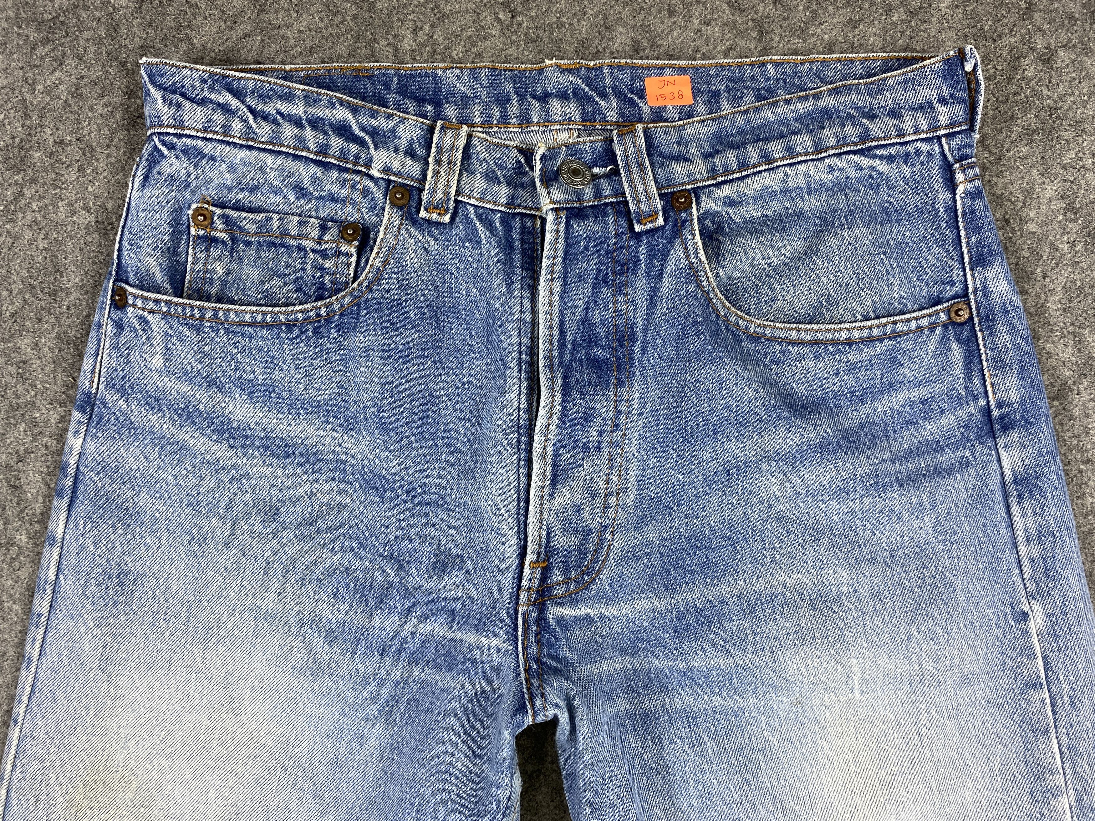 Levi's Distressed Blue Vintage Levi's 501 31x33.5 Denim -JN1538 Size US 31 - 3 Thumbnail