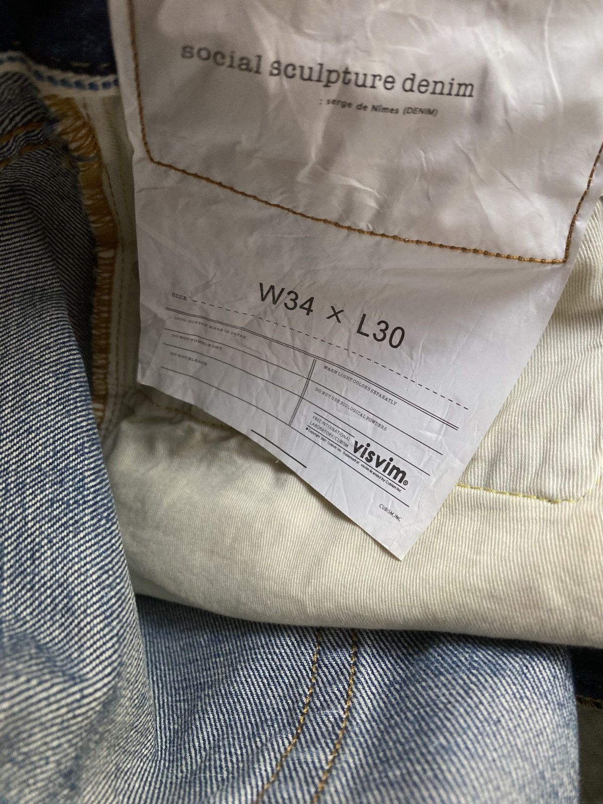 Visvim Visvim Social Sculpture 03D10 Damage Denim Size US 34 / EU 50 - 12 Thumbnail