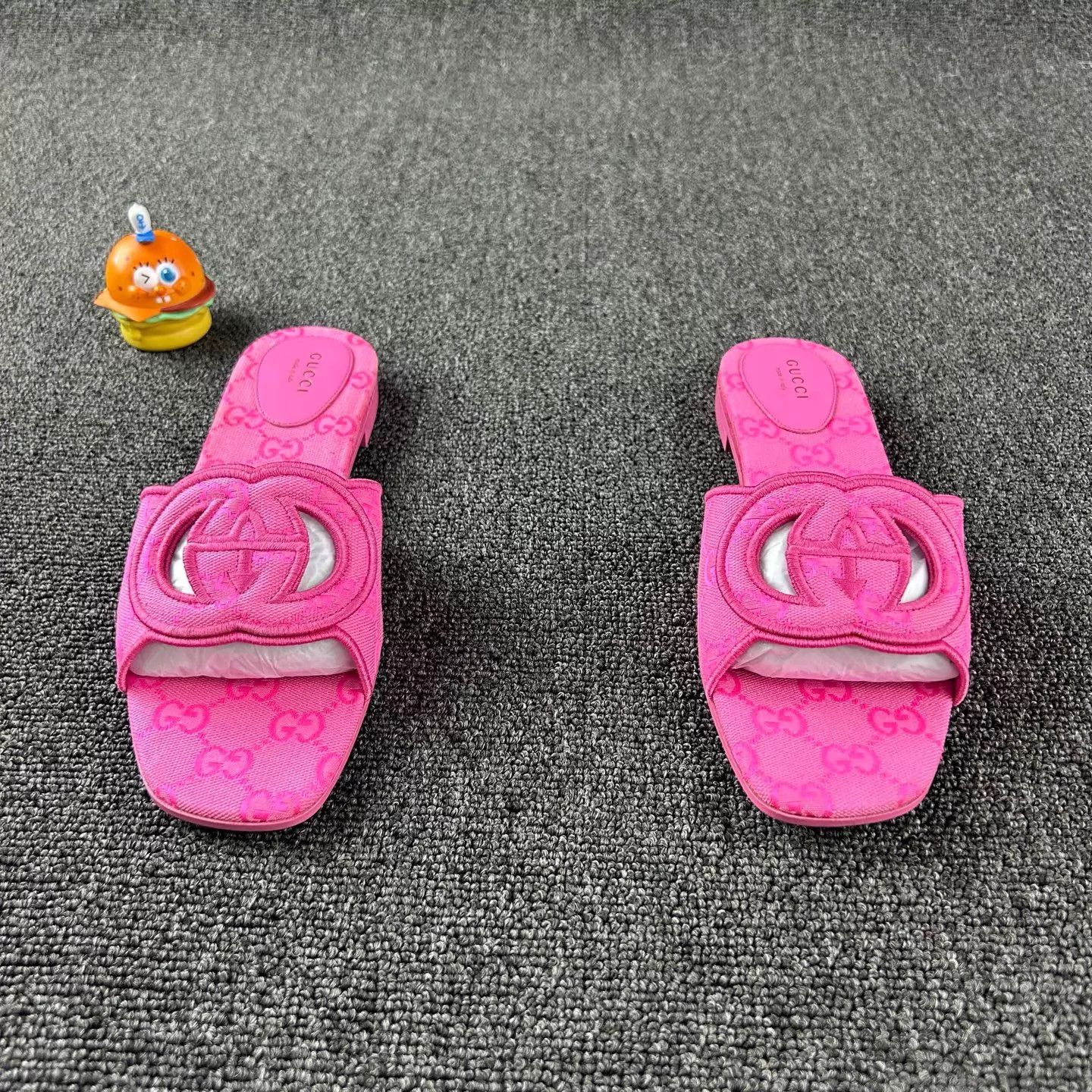 Gucci Gucci Pink GG Cutout Slippers 40 Size US 9.5 / IT 39.5 - 2 Thumbnail