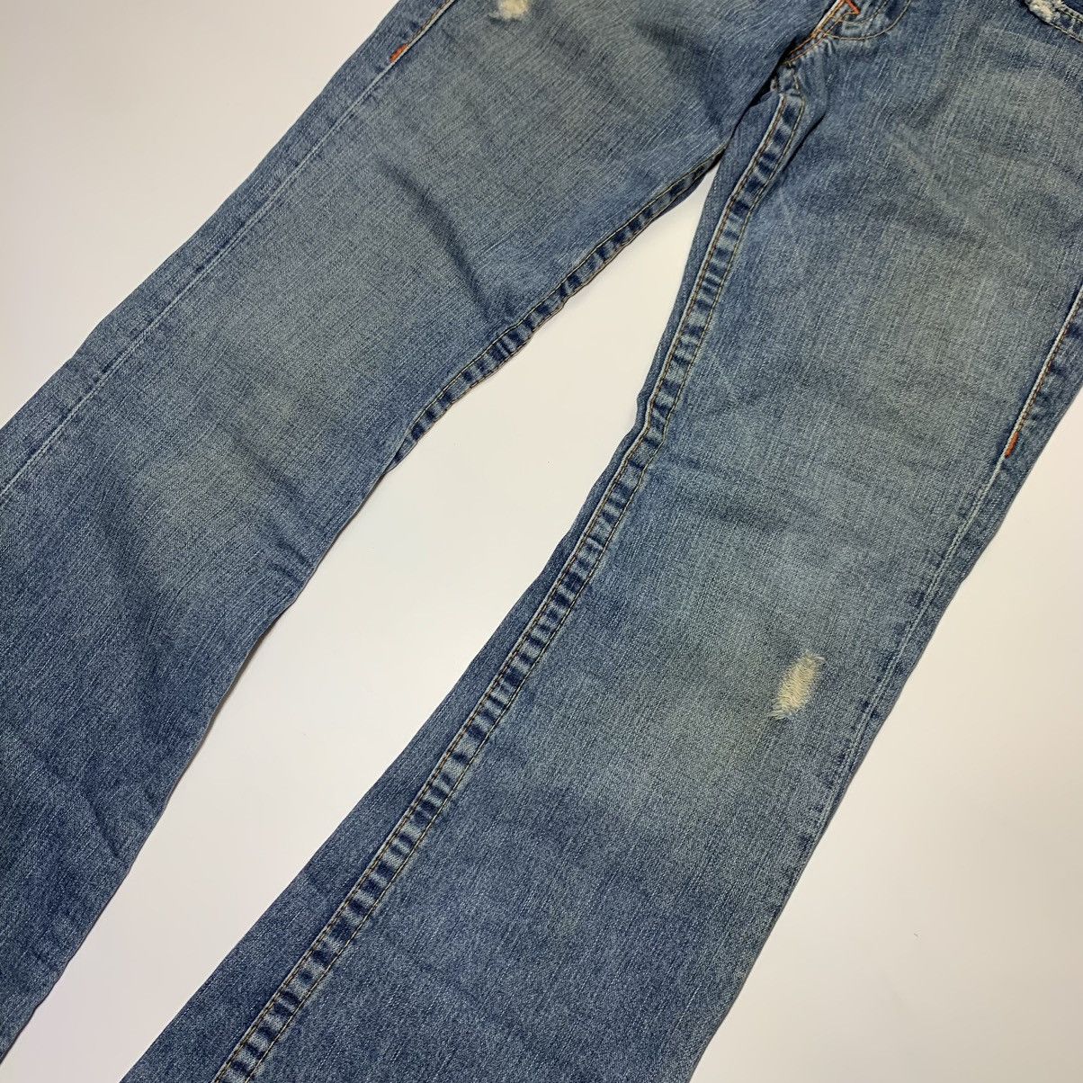 Other TRUE RELIGION FLARE DISTRESSED DENIM JEAN PANT Size US 30 / EU 46 - 10 Thumbnail