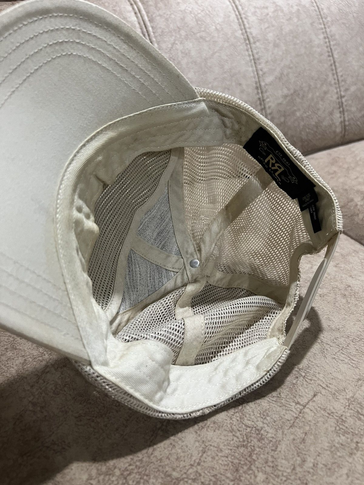 RRL Ralph Lauren Vintage RRL Double RL Workwear Company Mesh Trucker Cap Hat Size ONE SIZE - 4 Thumbnail