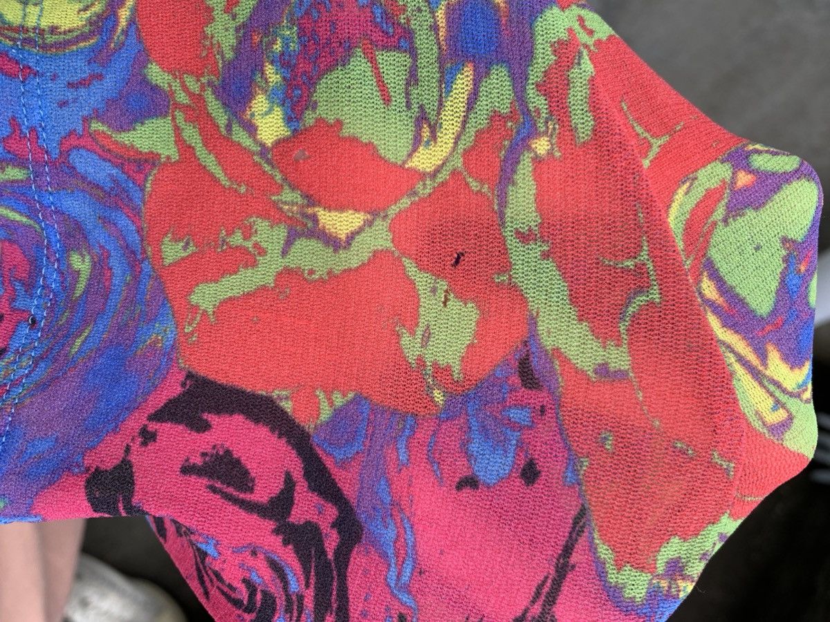 Issey Miyake Fluorescent Flower Mural Mesh Tee Size M / US 6-8 / IT 42-44 - 7 Thumbnail