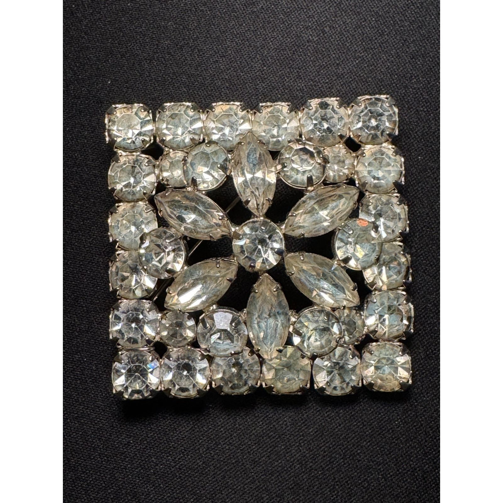 Other Vintage Rhinestone Marquis & Round Crystals Statement Brooch Size ONE SIZE - 1 Thumbnail