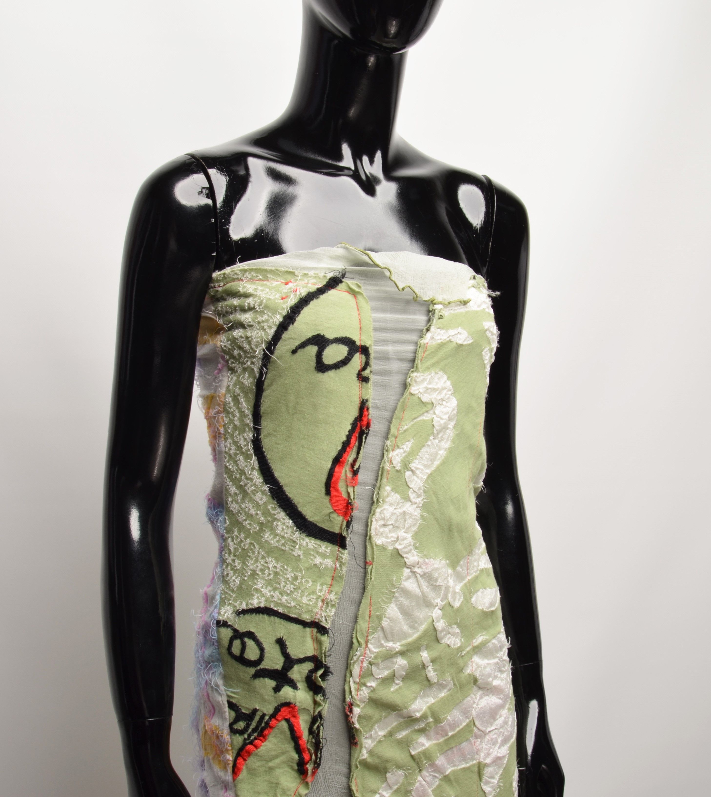 Other Vira Lata Y2K Deconstructed Grunge Mini Tunic Dress Size S / US 4 / IT 40 - 2 Thumbnail