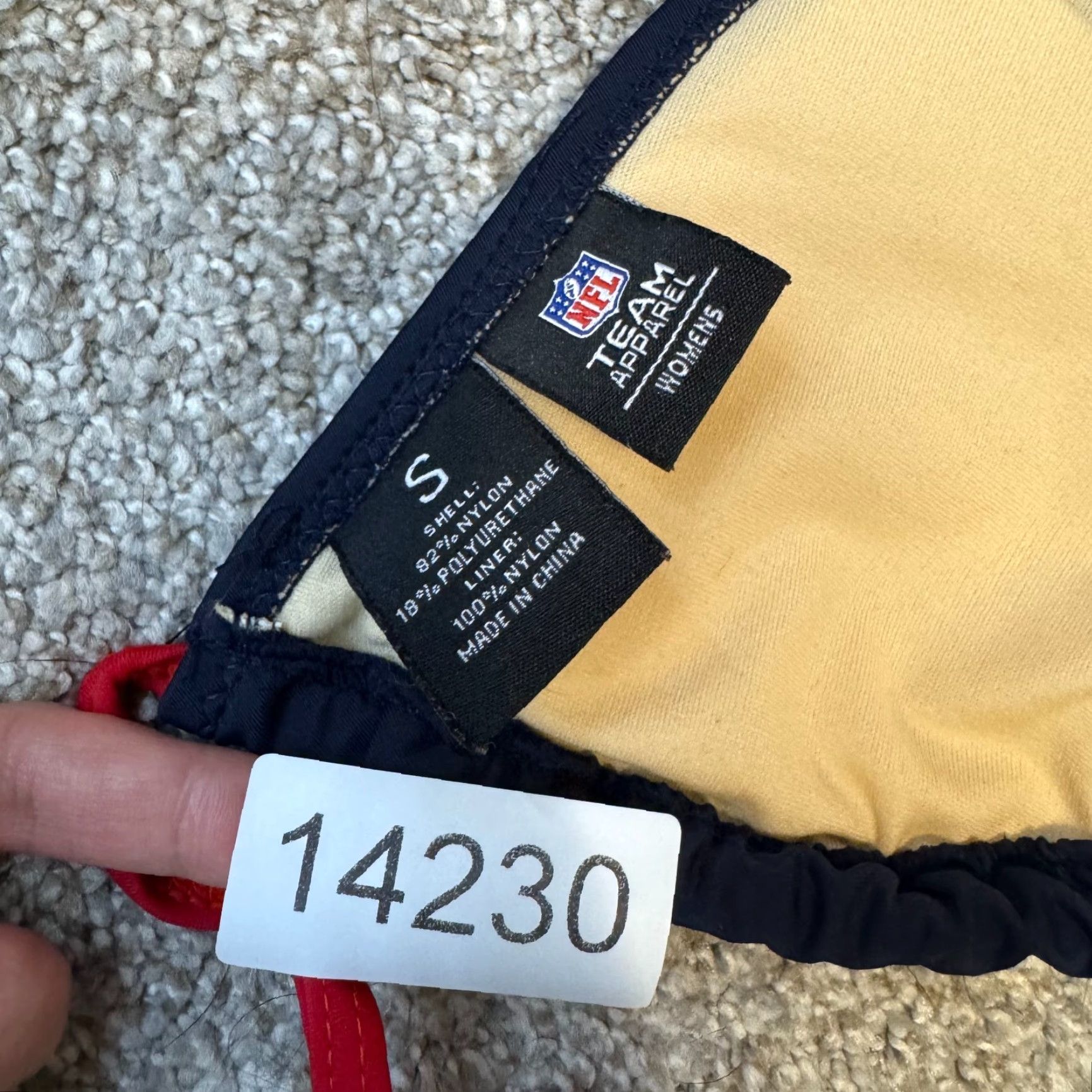 NFL Houston Texans Bikini Top S Swimsuit Bathing Suit NFL Official Apparel Women Blue Logo Sports Size S / US 4 / IT 40 - 3 Thumbnail