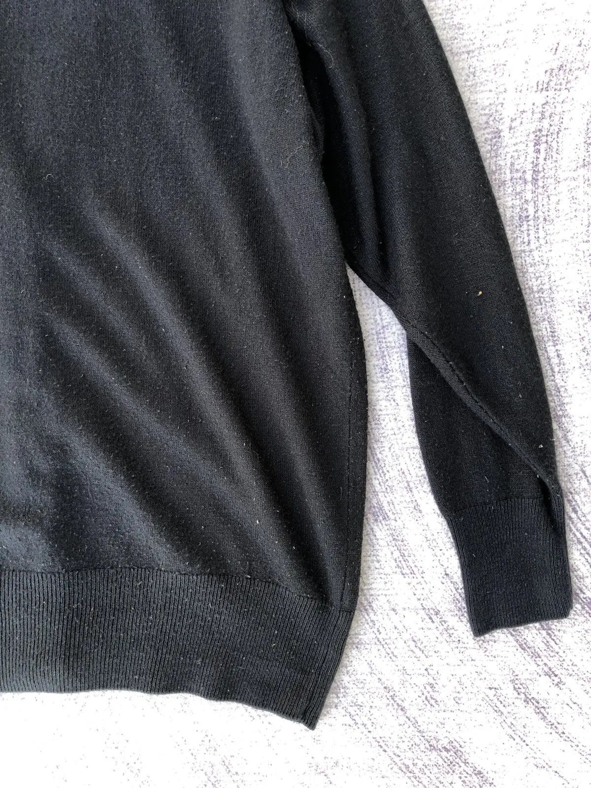Other Black Cardigan V Neck Sweater Long Sleeve Pullover Size US L / EU 52-54 / 3 - 10 Thumbnail